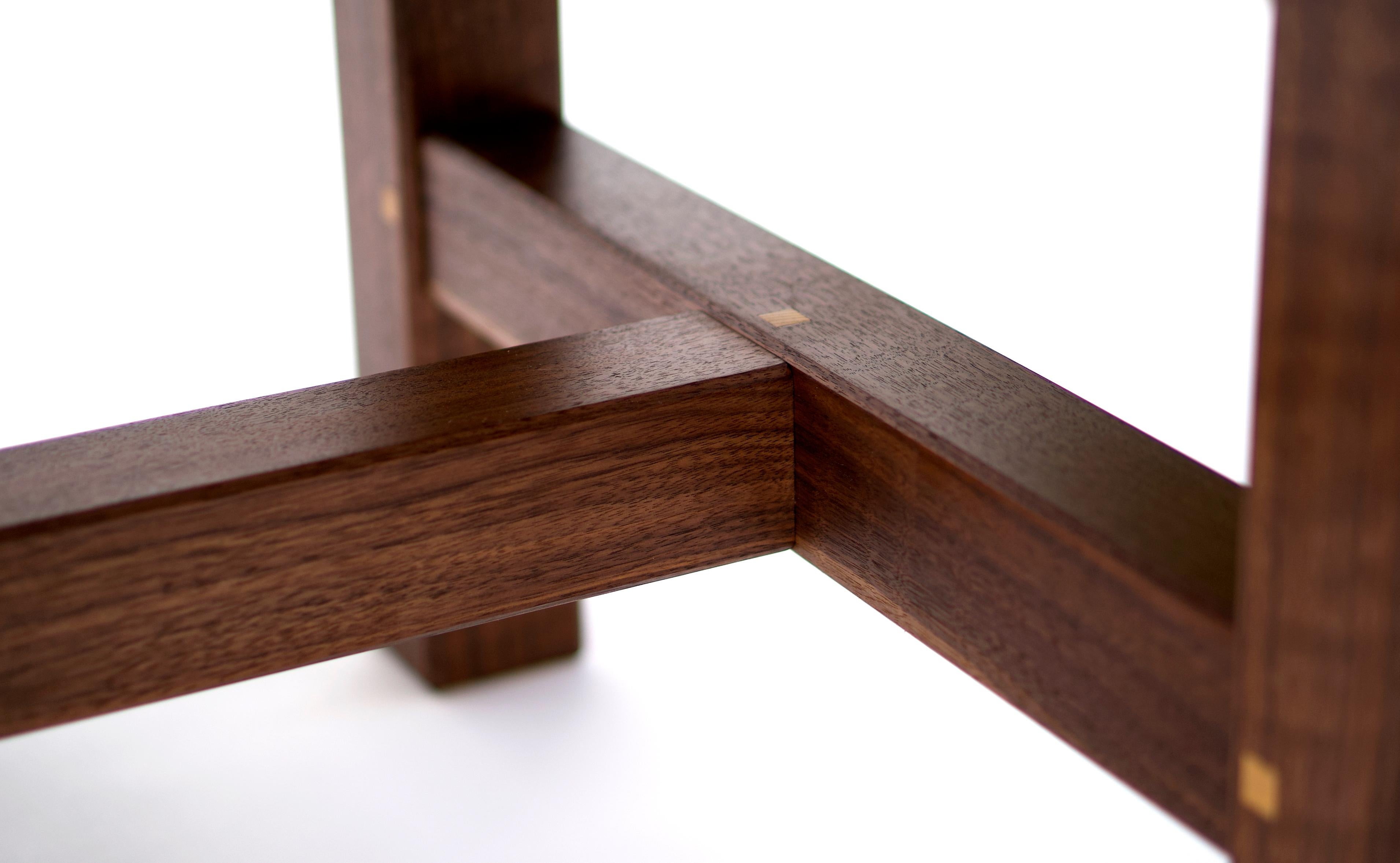 Trestle Leg Dining Table in Oiled Walnut For Sale 1