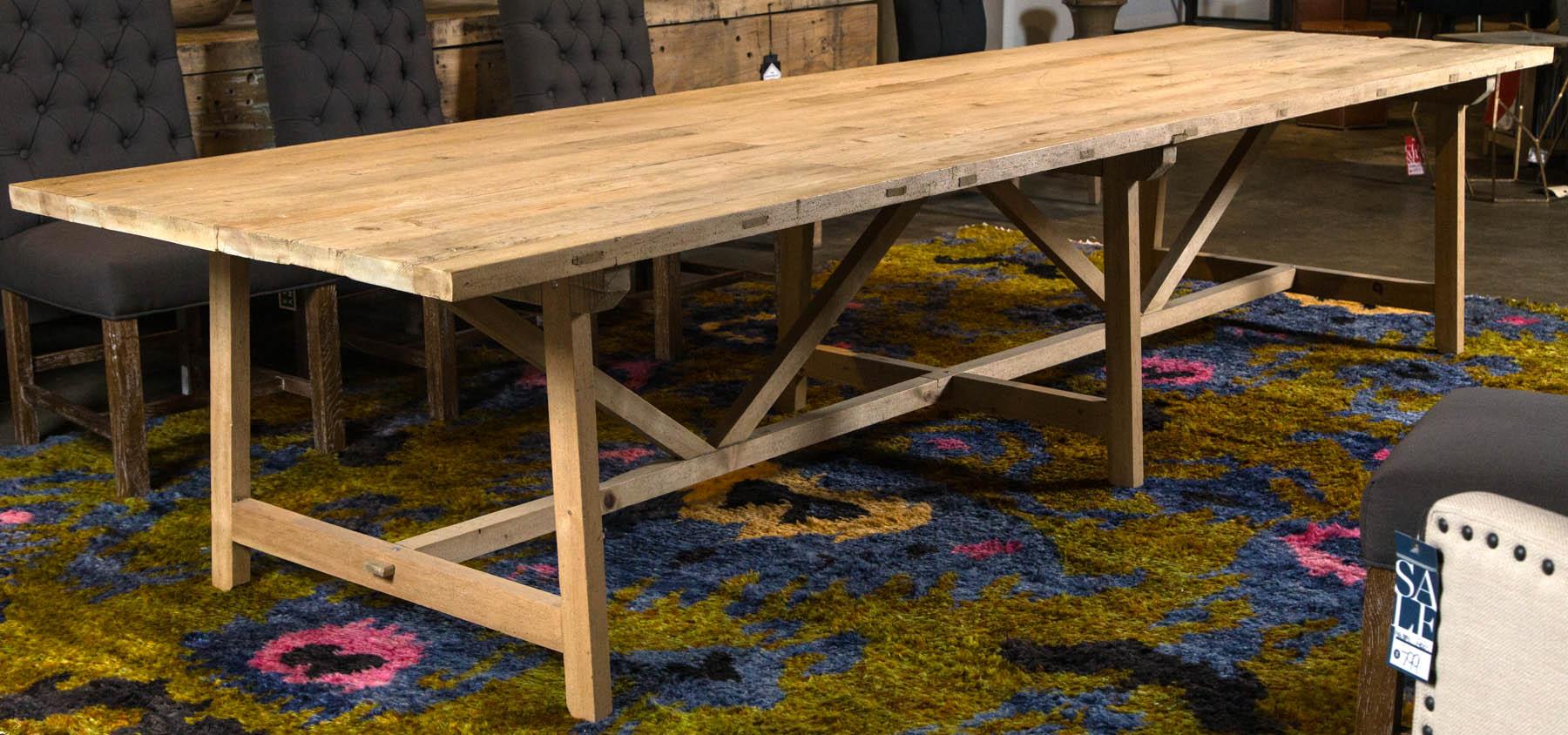 American Trestle Leg Farm Table For Sale