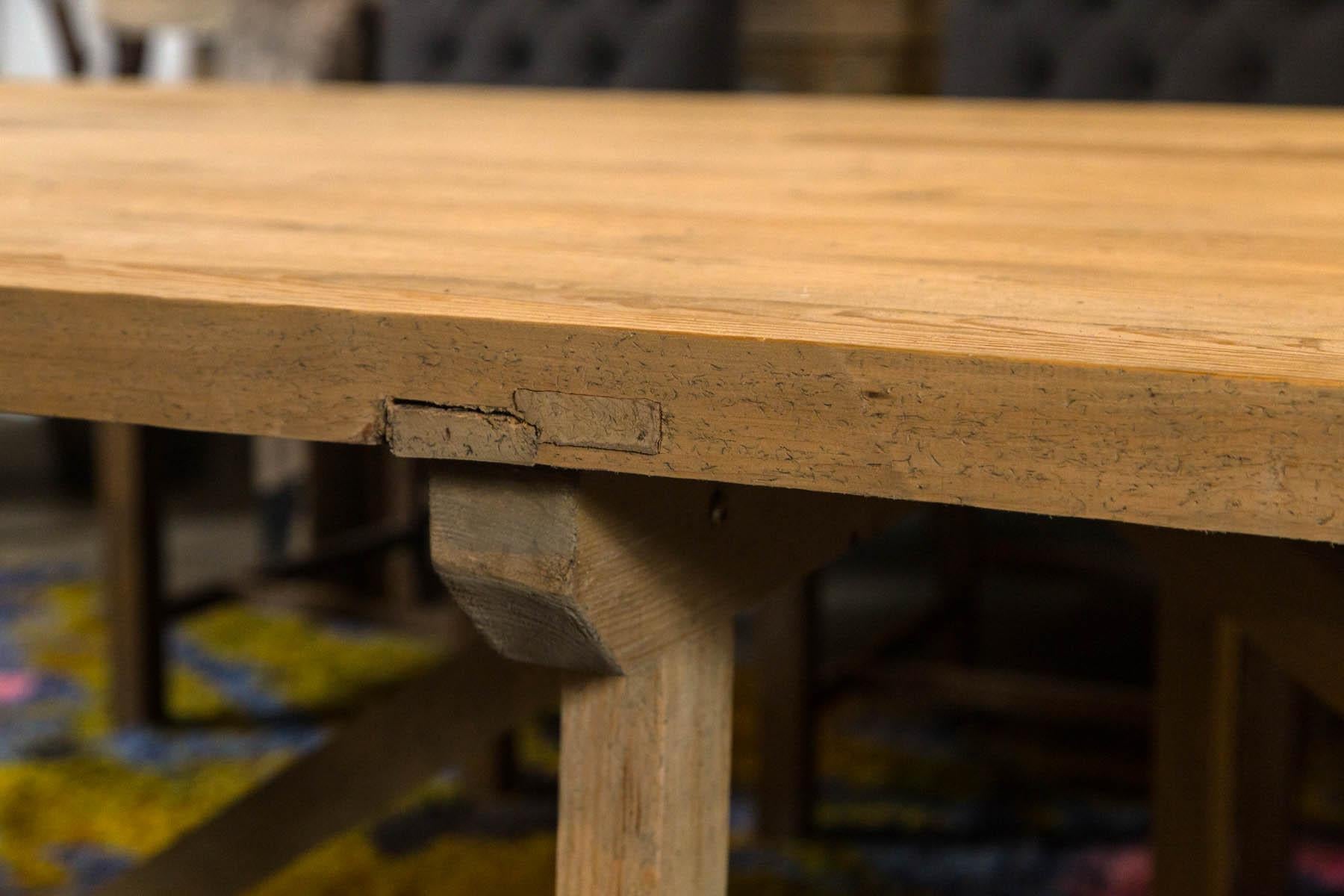 Trestle Leg Farm Table For Sale 3