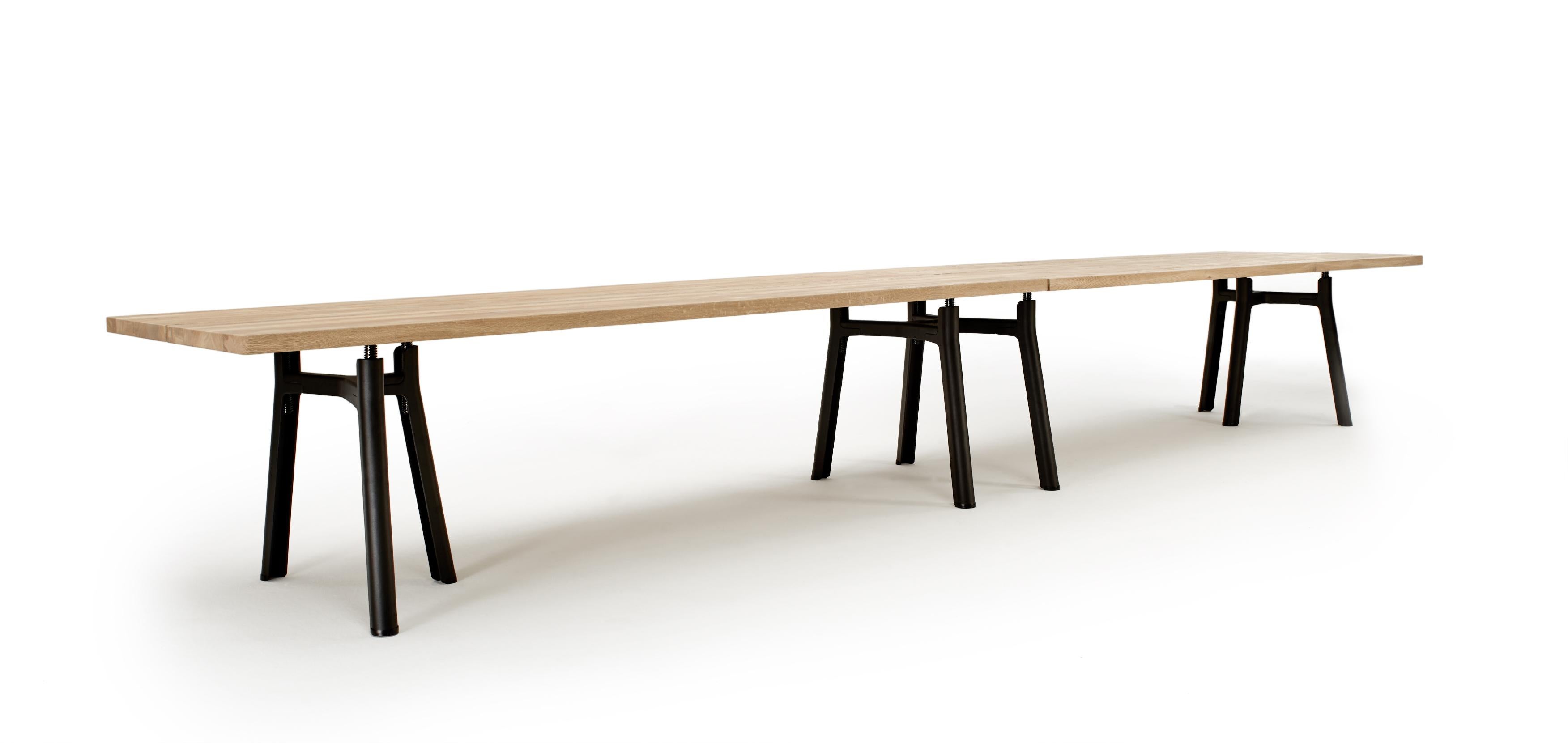 Contemporary Customizable Trestle Table by Jorre van Ast For Sale
