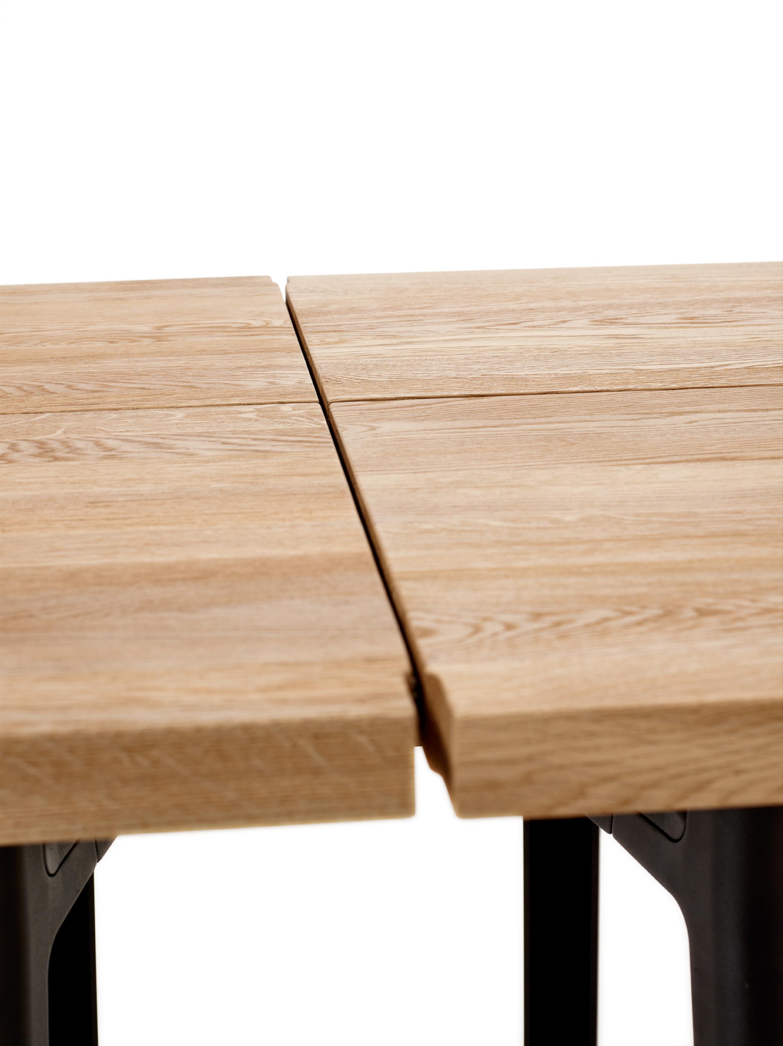 Oak Customizable Trestle Table by Jorre van Ast For Sale
