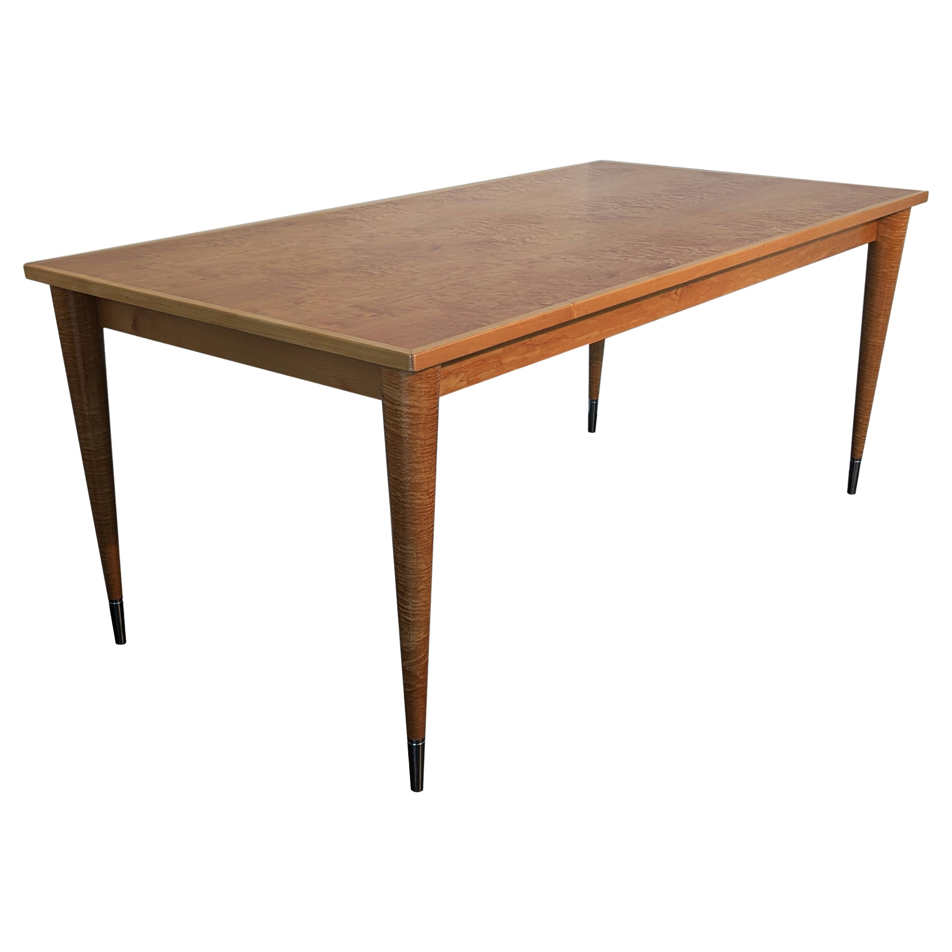 Treveglio Dining Table - Figured Canadian Maple For Sale