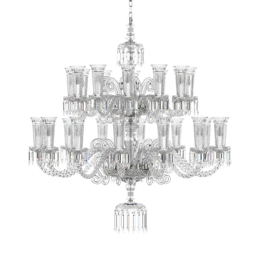 Hand-Crafted Trevi Classical Handmade Crystal Chandelier IV For Sale