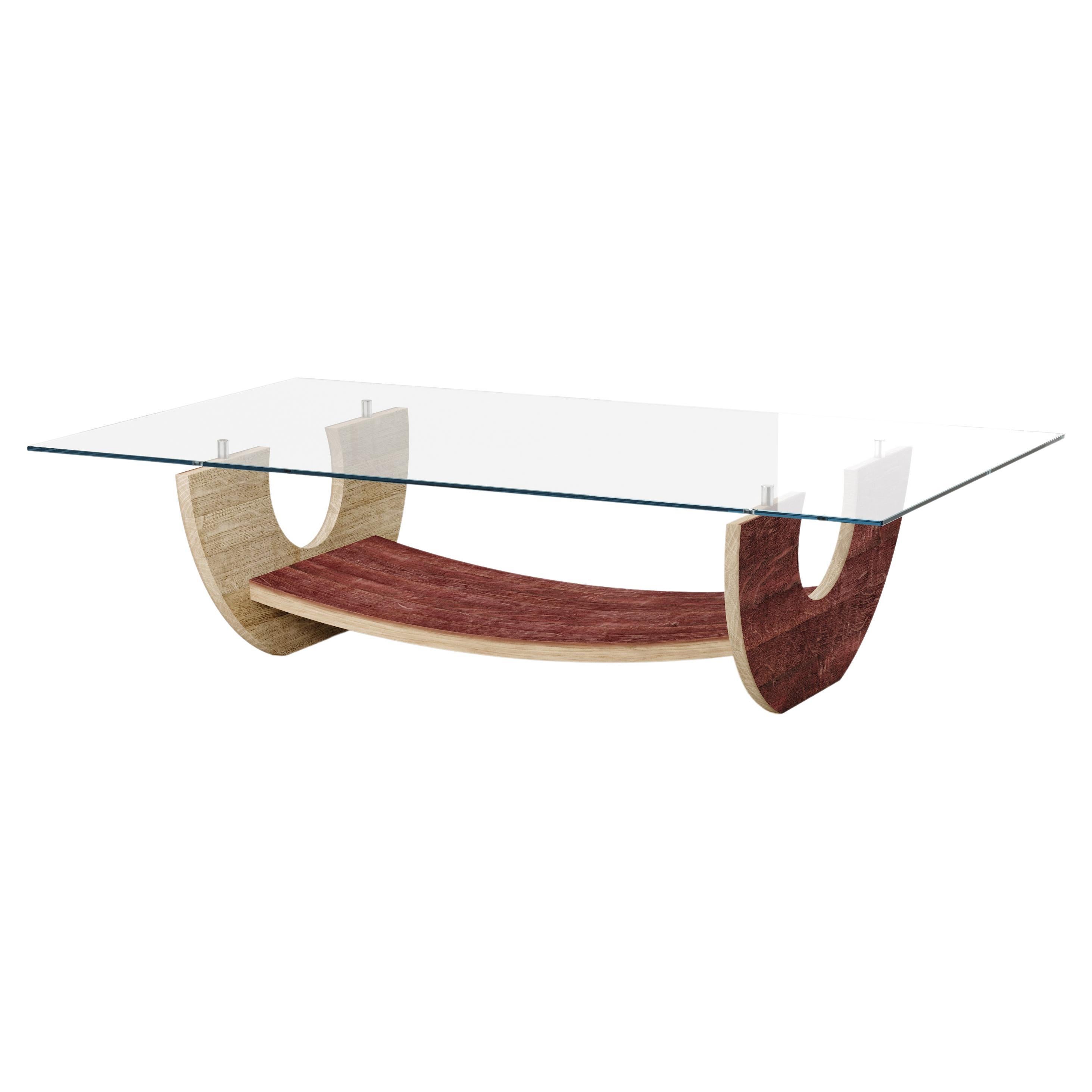Trevi coffee table by Winetage handmade in Italy For Sale