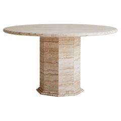 Trevi Dining Table in Travertine by South Loop Loft