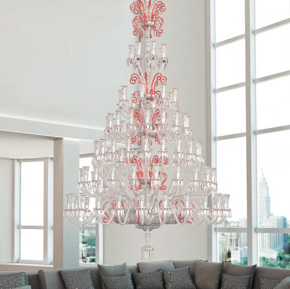 This luxury chandelier is part of Aysan flagship range called Trevi.
Trevi represents the peak of Bohemian craftsmanship – it is a Classical chandelier design with a note of Italian sense of luxury.

Each crystal piece is made by hand, thus every