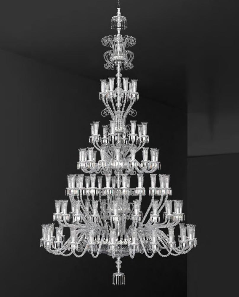 Czech Large Trevi Classical Handmade Crystal Chandelier I from Bohemia For Sale