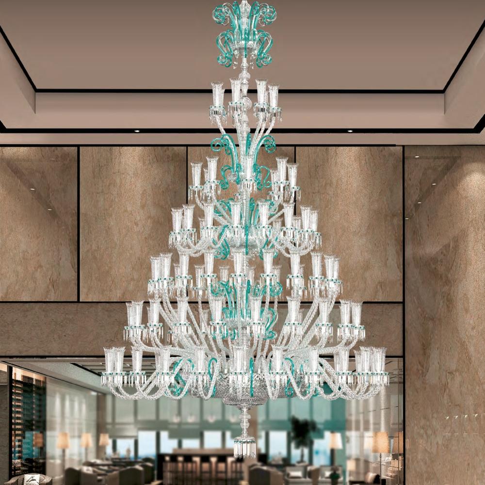 Hand-Crafted Large Trevi Classical Handmade Crystal Chandelier I from Bohemia For Sale
