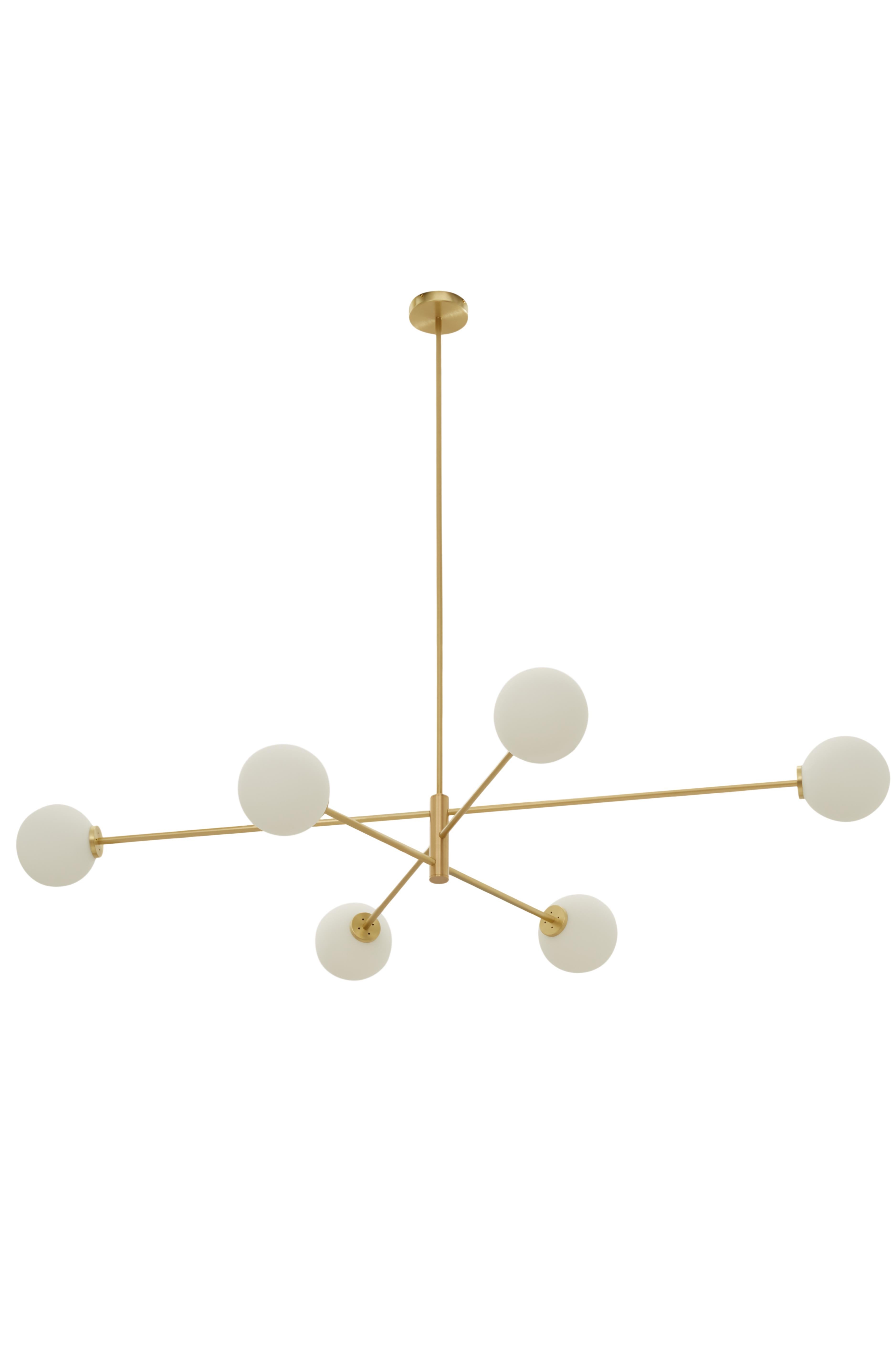 Modern Trevi Six Pendant by CTO Lighting For Sale