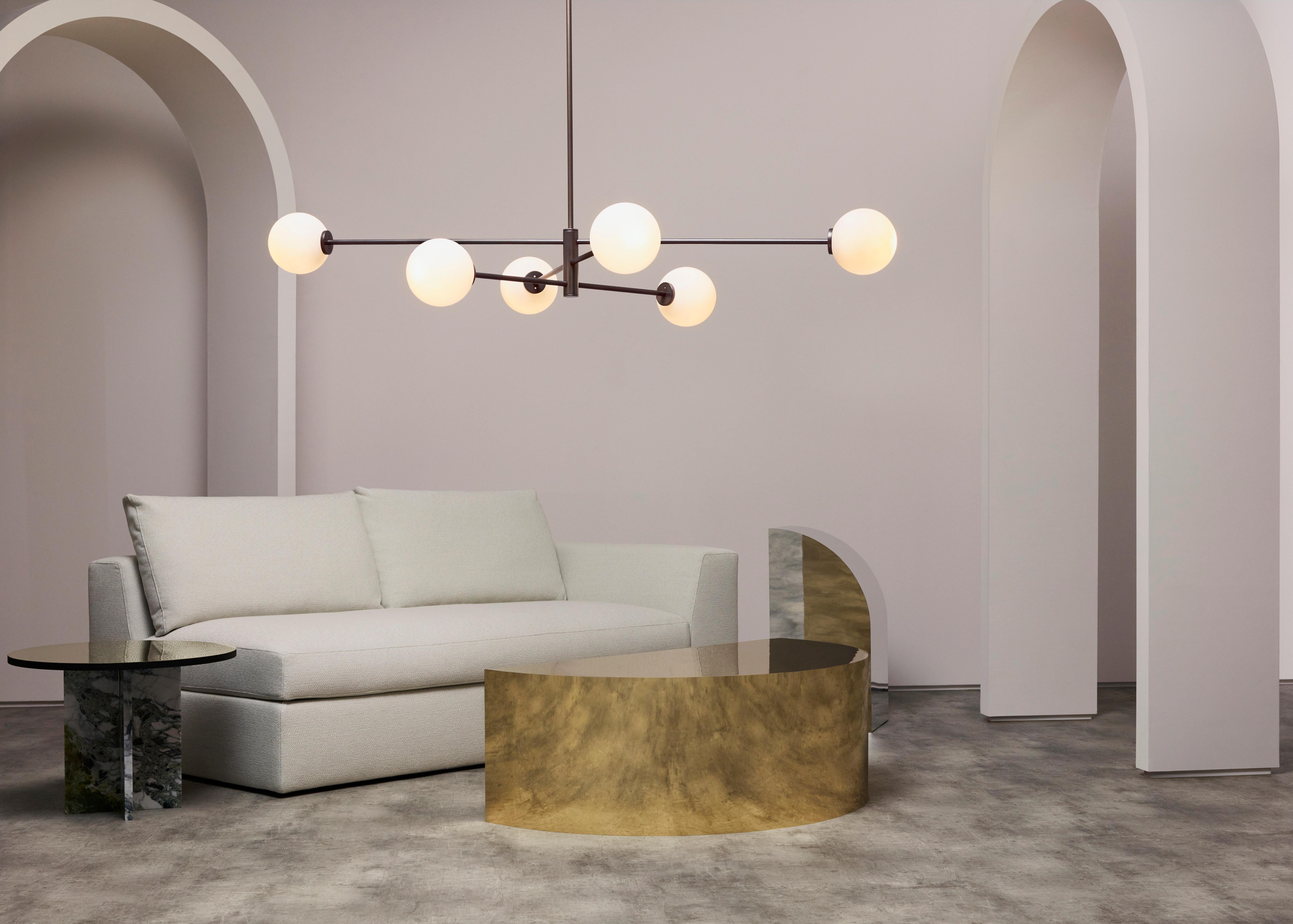 British Trevi Six Pendant by CTO Lighting For Sale