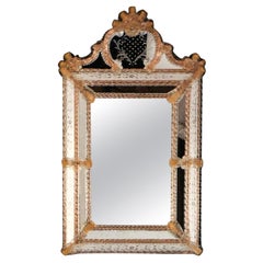 "Treviso" Espejo de cristal de Murano de estilo veneciano de Fratelli Tosi, Made in Italy