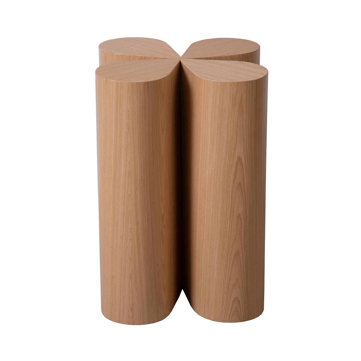 Trevo + Table d'appoint en Oak Oak américain Neuf - En vente à Rio De Janeiro, RJ