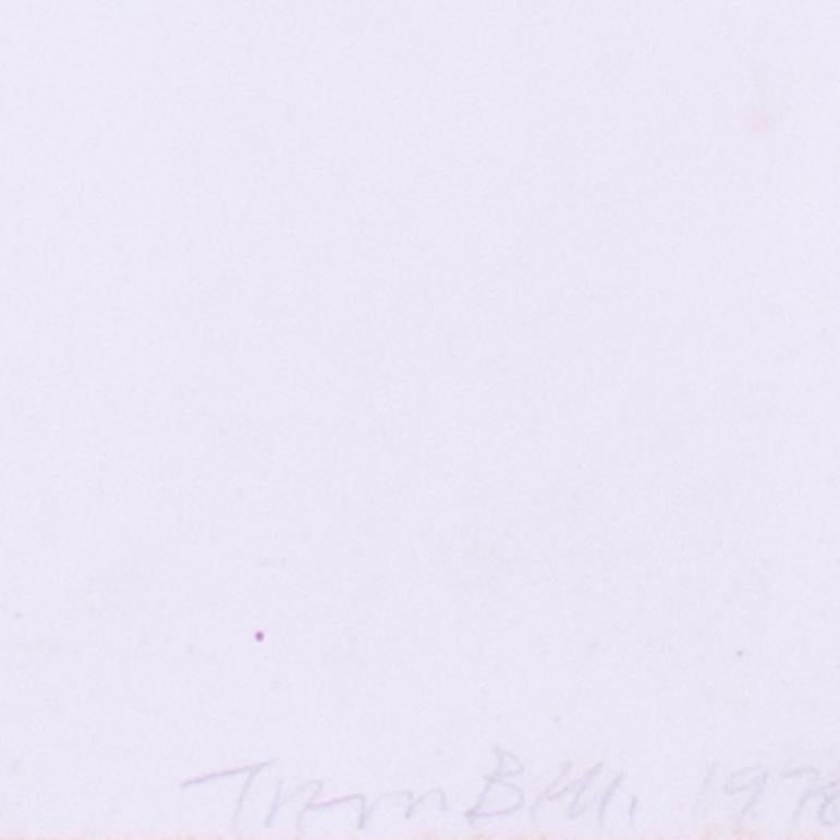 1978 Trevor Bell dipinto a guazzo 