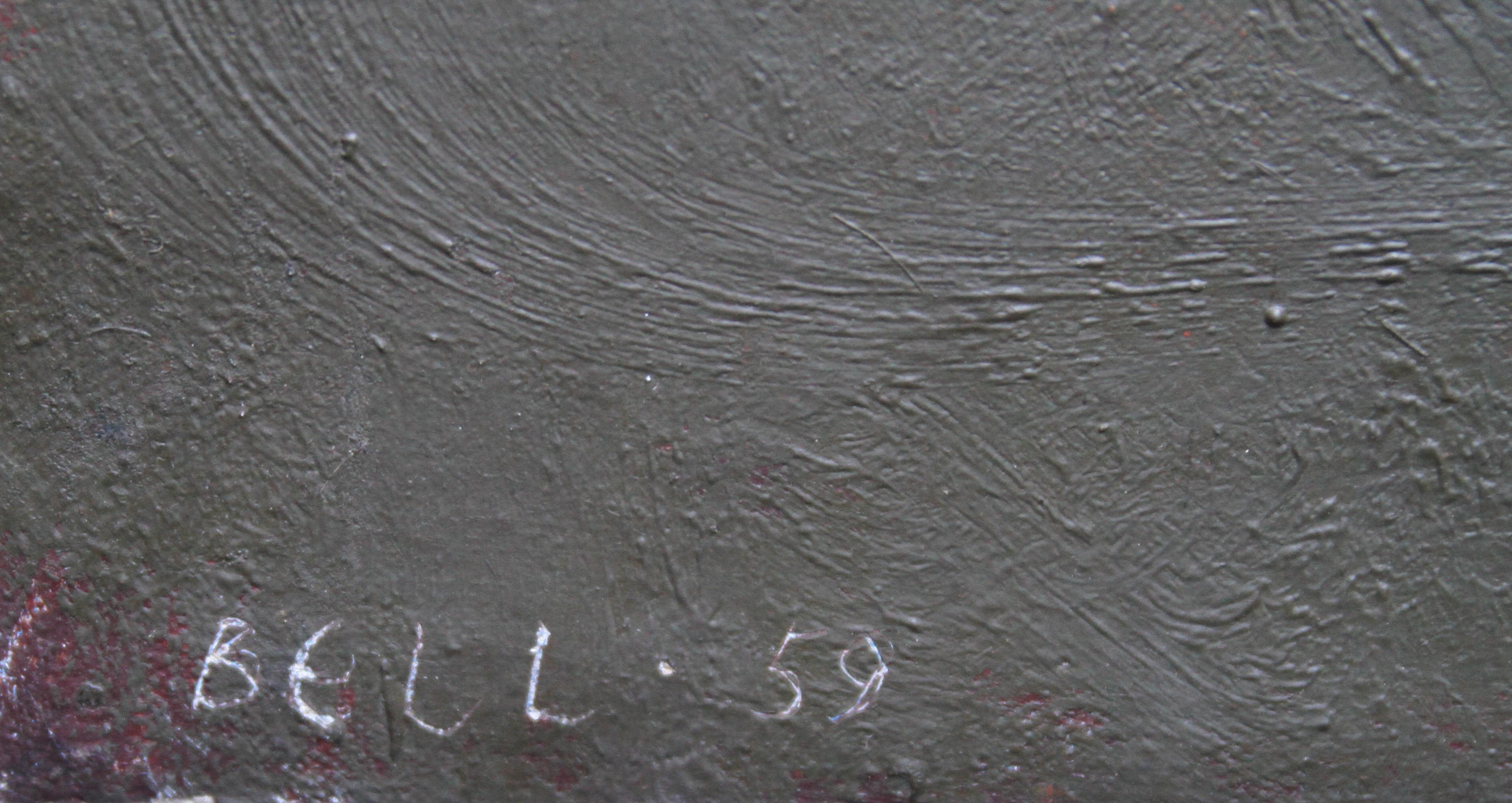 Abstrait britannique - Art abstrait modéré  - Peinture à l'huile de l'école de St Ives des années 1950 en vente 2