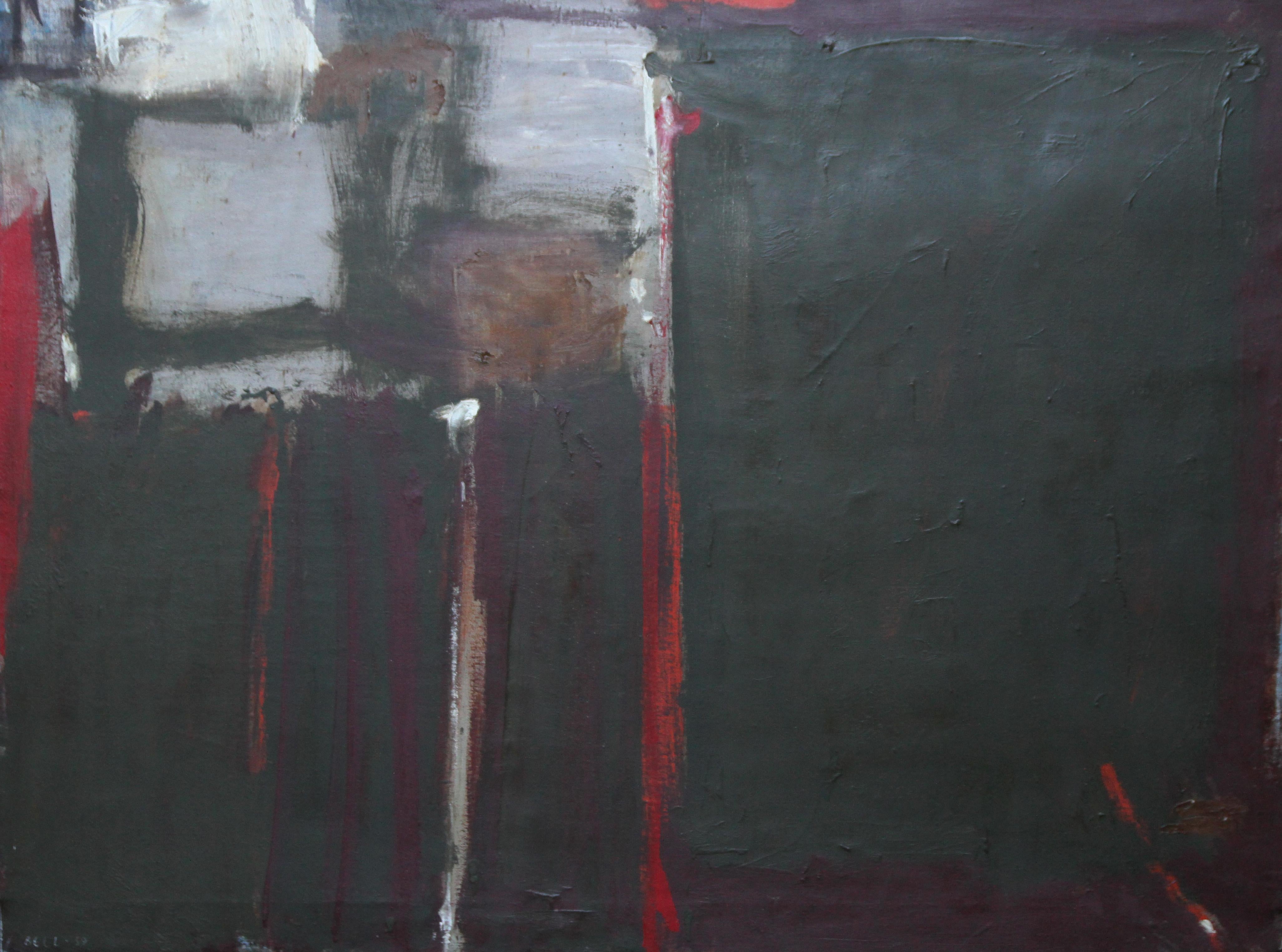 Abstract Painting de Trevor Bell - Abstracto - Arte Abstracto Moderado Británico  - Pintura al óleo de la Escuela St Ives de 1950