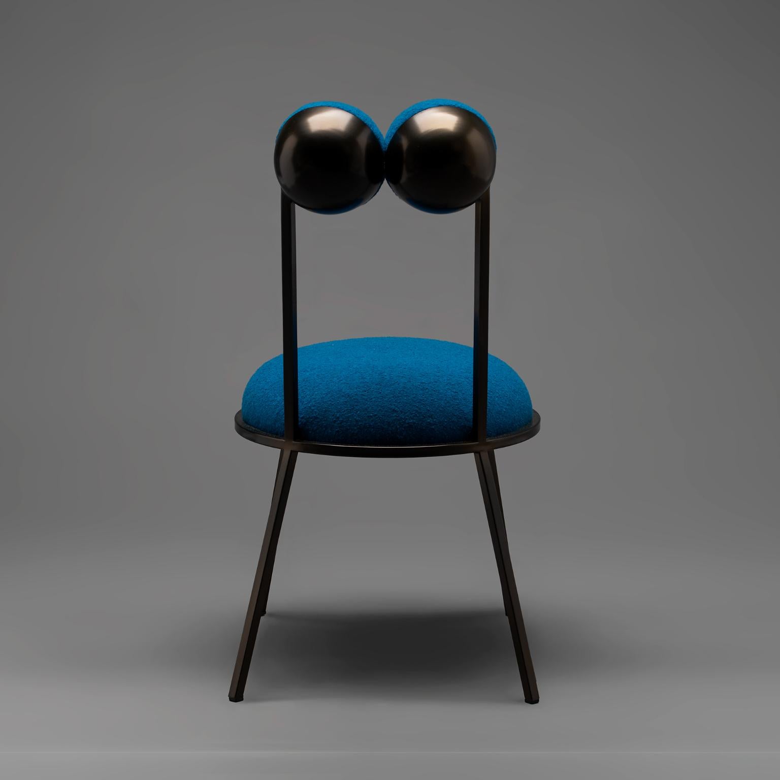 Other Trevor Cream Bouclé Dining Chair by Bohinc Studio