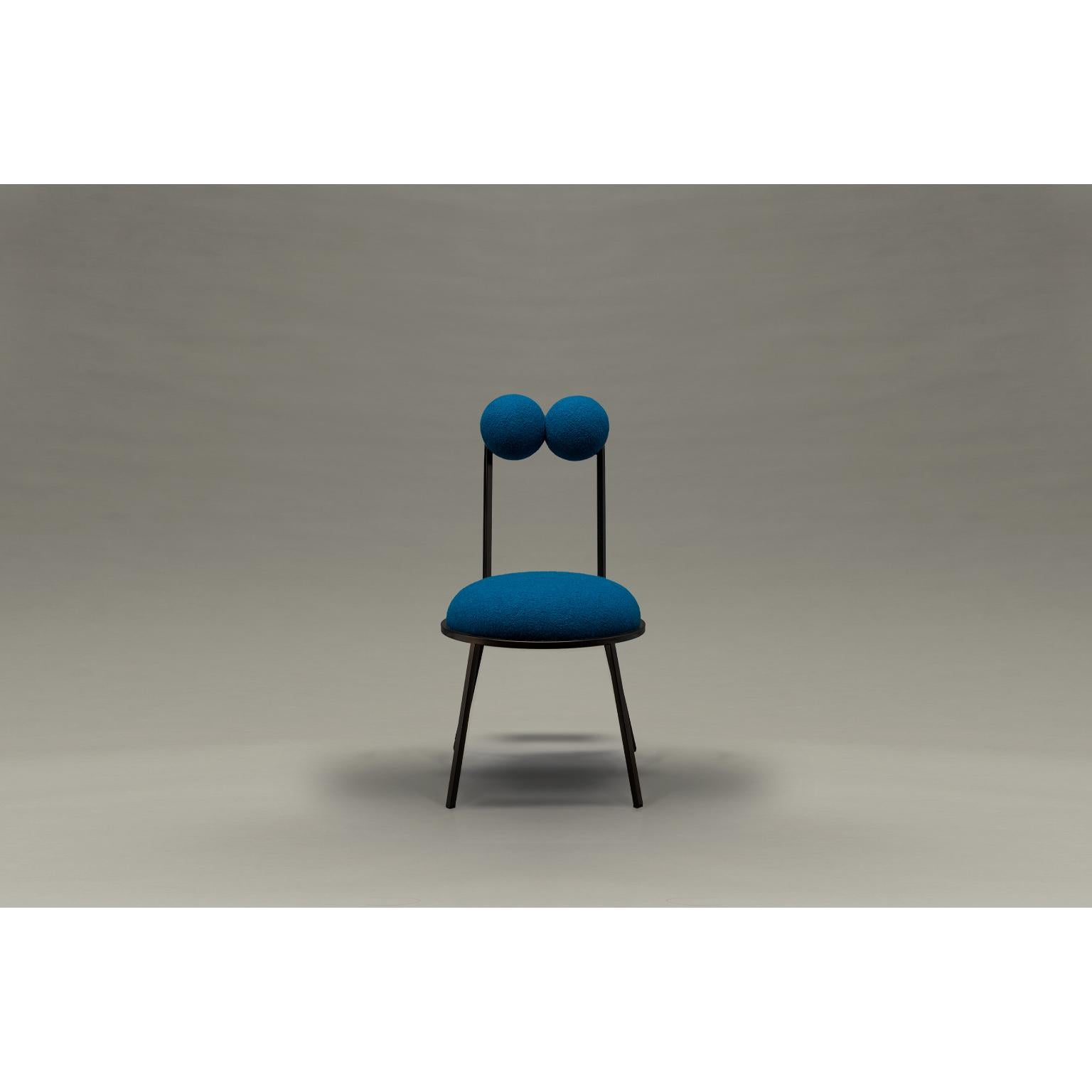 Trevor Cream Bouclé Dining Chair by Bohinc Studio 1
