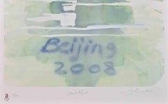 Swimming - Lithographie de Trevor Gould - 2008