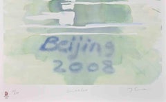 Swimming - Lithographie de Trevor Gould - 2008