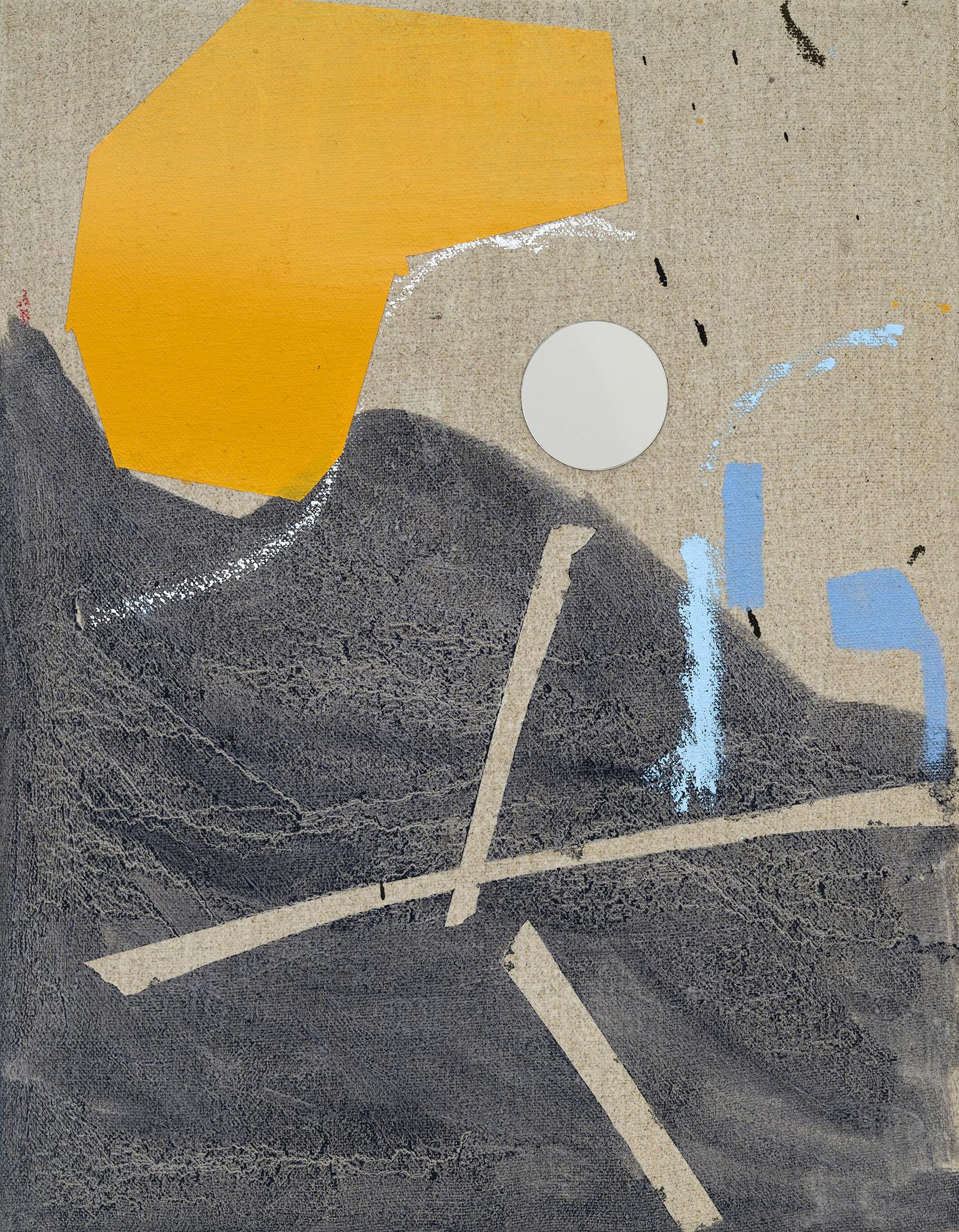 Trevor Kiernander Abstract Painting - This is How We Walk on the Moon