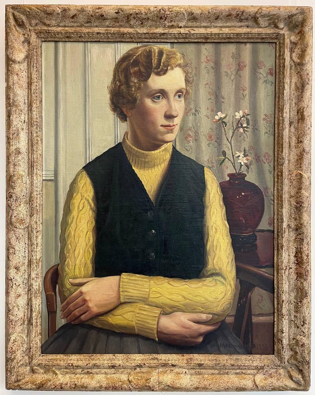 Trevor Owen Makinson Portrait Painting - Portrait of a Lady