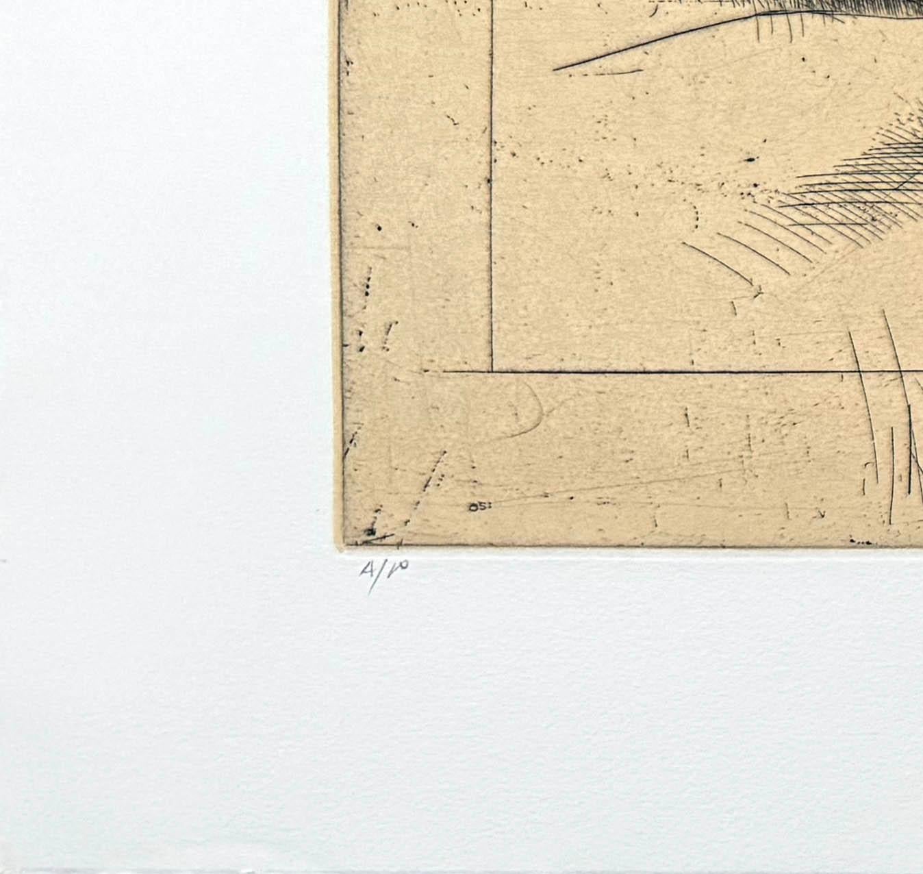 Heart Cry, Lithografie eines männlichen Aktes von Trevor Southey im Angebot 2