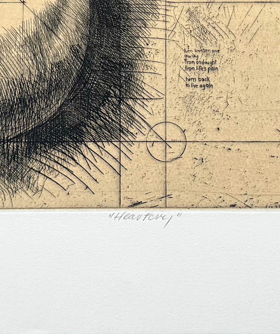 Heart Cry, Lithografie eines männlichen Aktes von Trevor Southey im Angebot 3