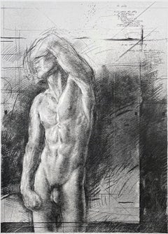 Rising I (charcoal), by Trevor Southey