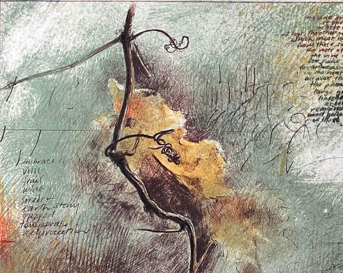 Vine, lithograph by Trevor Southey For Sale 2