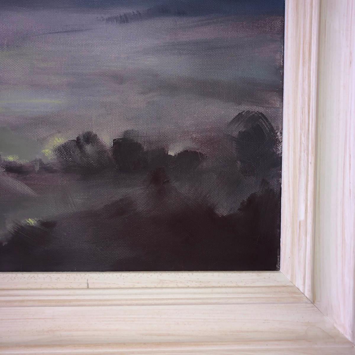 Un ciel du Wiltshire, Trevor Waugh, peintures du Wiltshire, peintures à l'huile originales en vente 9