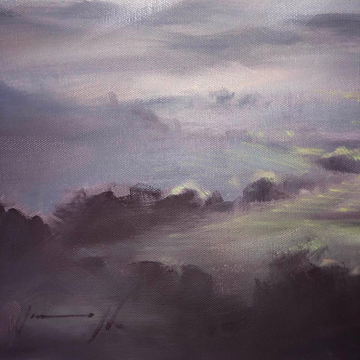 A Wiltshire Sky, Trevor Waugh, Gemälde von Wiltshire, Original-Ölgemälde im Angebot 3