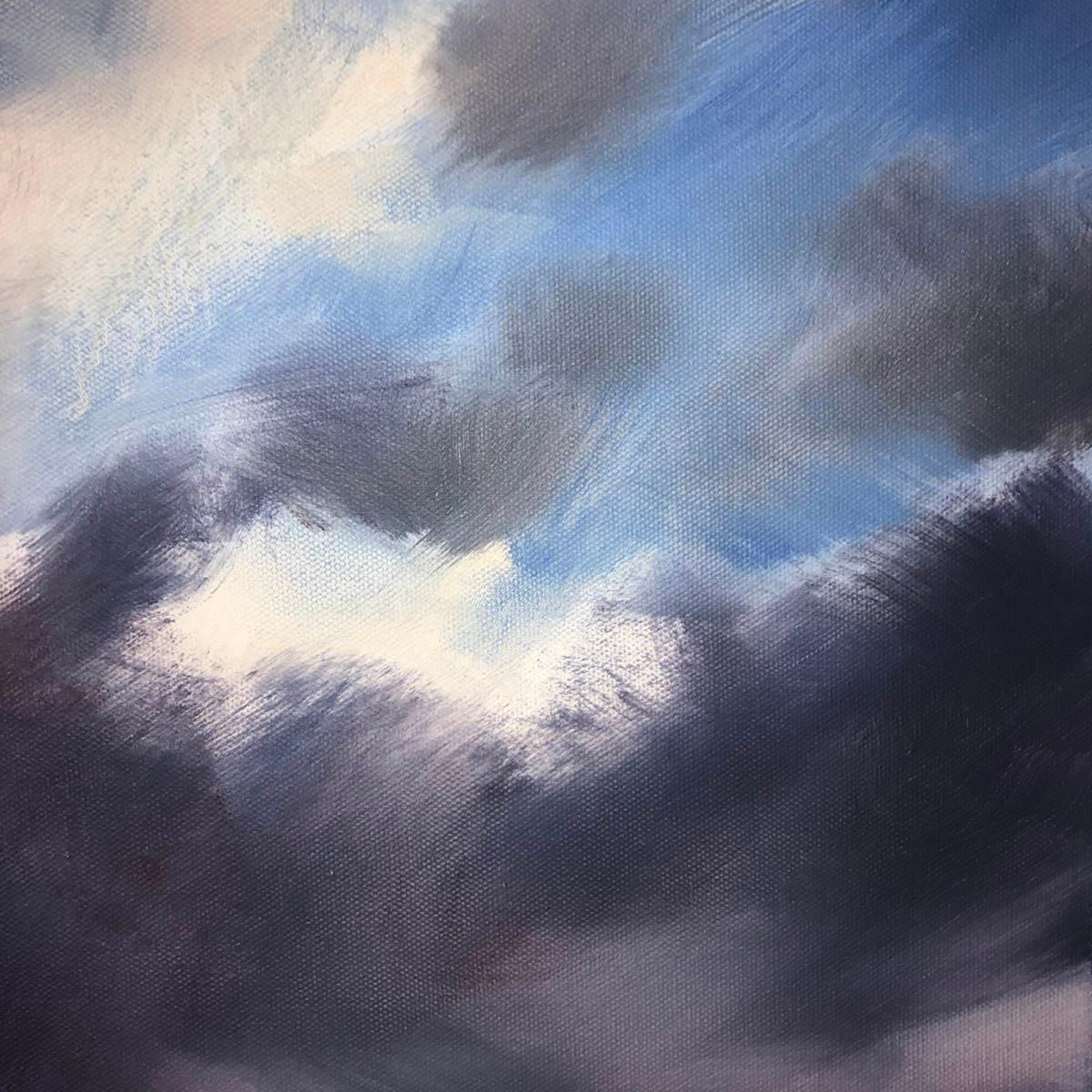 A Wiltshire Sky, Trevor Waugh, Gemälde von Wiltshire, Original-Ölgemälde im Angebot 6