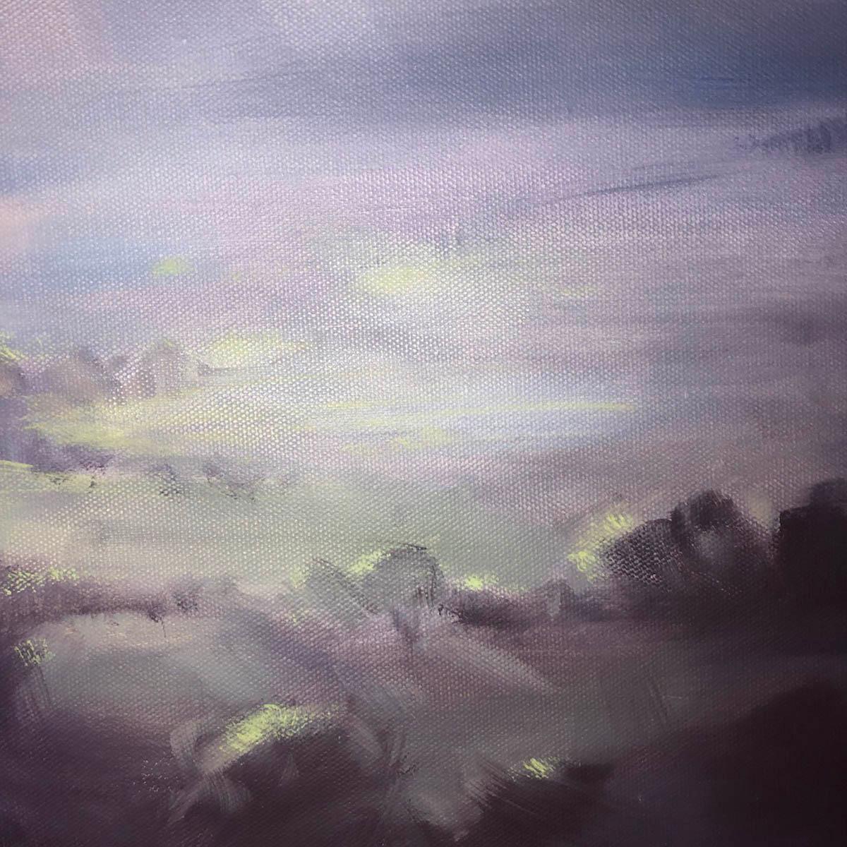 Un ciel du Wiltshire, Trevor Waugh, peintures du Wiltshire, peintures à l'huile originales en vente 8