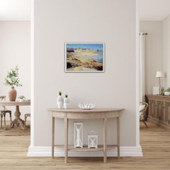 St Ives, Cornouailles, Trevor Waugh, Bright Beach Art, peinture originale, paysage marin