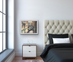 Venetian Canal, Venice, Impressionist Style Venice Painting, Travel Painting