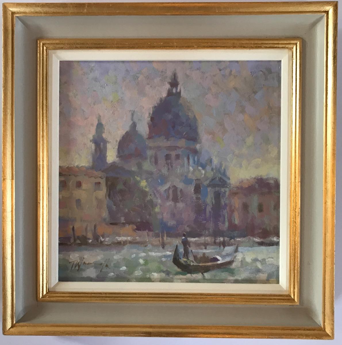 Venezianische Impression, Originalgemälde, zeitgenössisch, Landschaft – Painting von Trevor Waugh