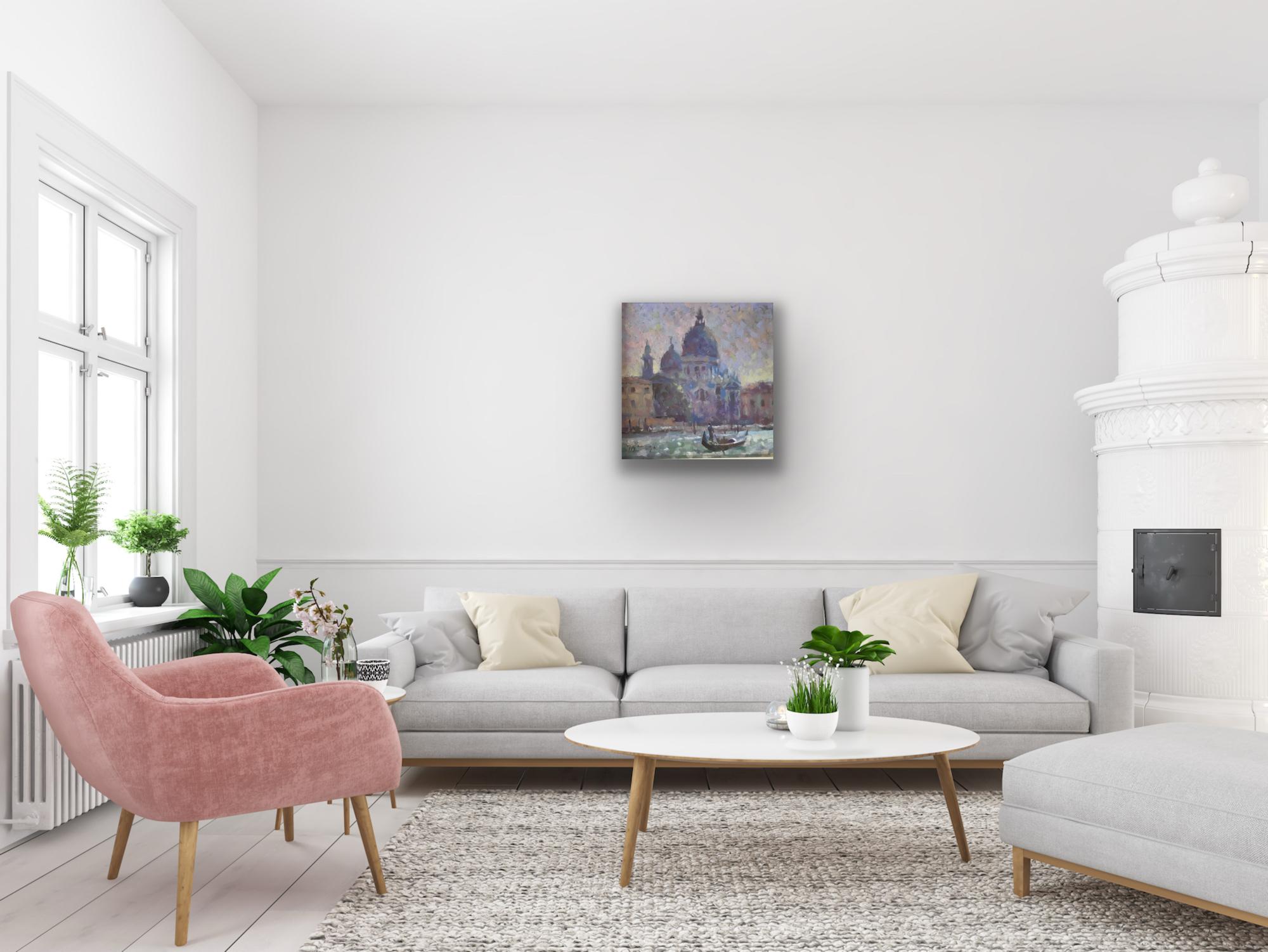 Santa Marie Della Salute aus Harry's Bar, Venedig

42 H x 42 B x 3,5 T cm (16,54 x 16,54 x 1,38 Zoll)
Verkauft gerahmt

Gerahmt Größe:
Höhe: 42 cm (16,54 Zoll)
Breite: 42 cm (16,54 Zoll)
Tiefe: 3,5 cm (1,38 Zoll)

Biographie des Künstlers:
Trevor