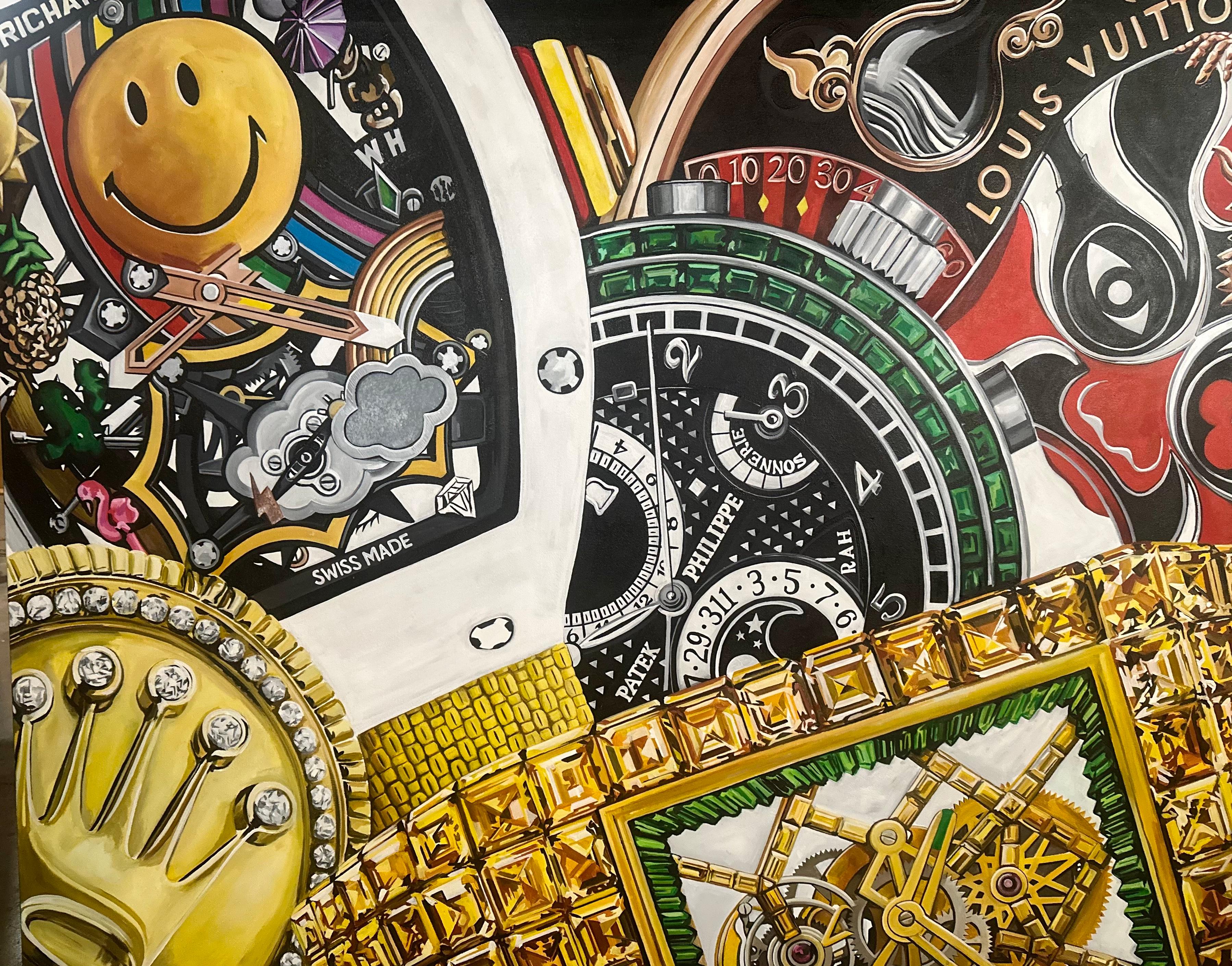 Trew Love  Still-Life Painting - Tik Tok