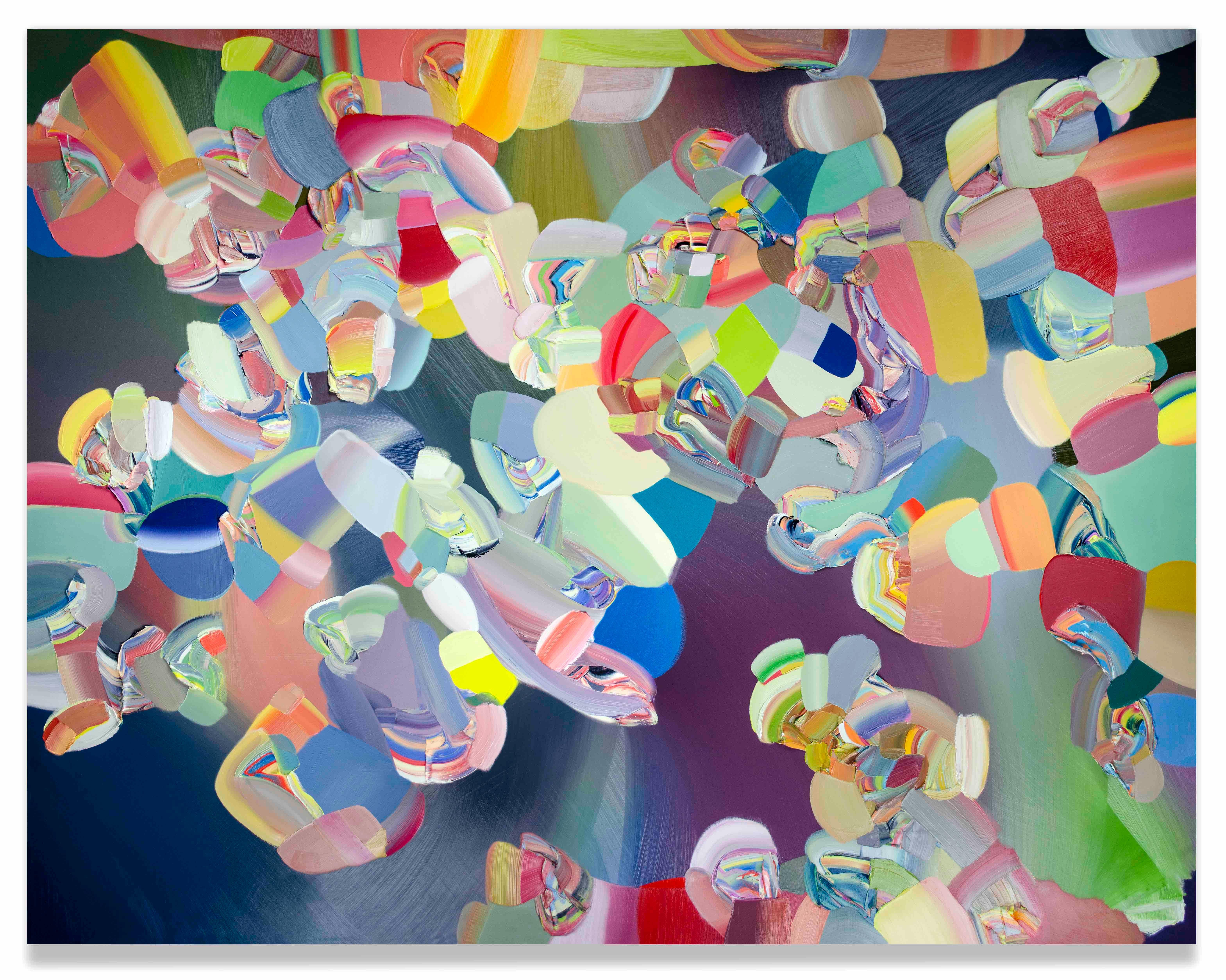 Trey Egan Abstract Painting - Heart Pleading/Reverberation Fiction