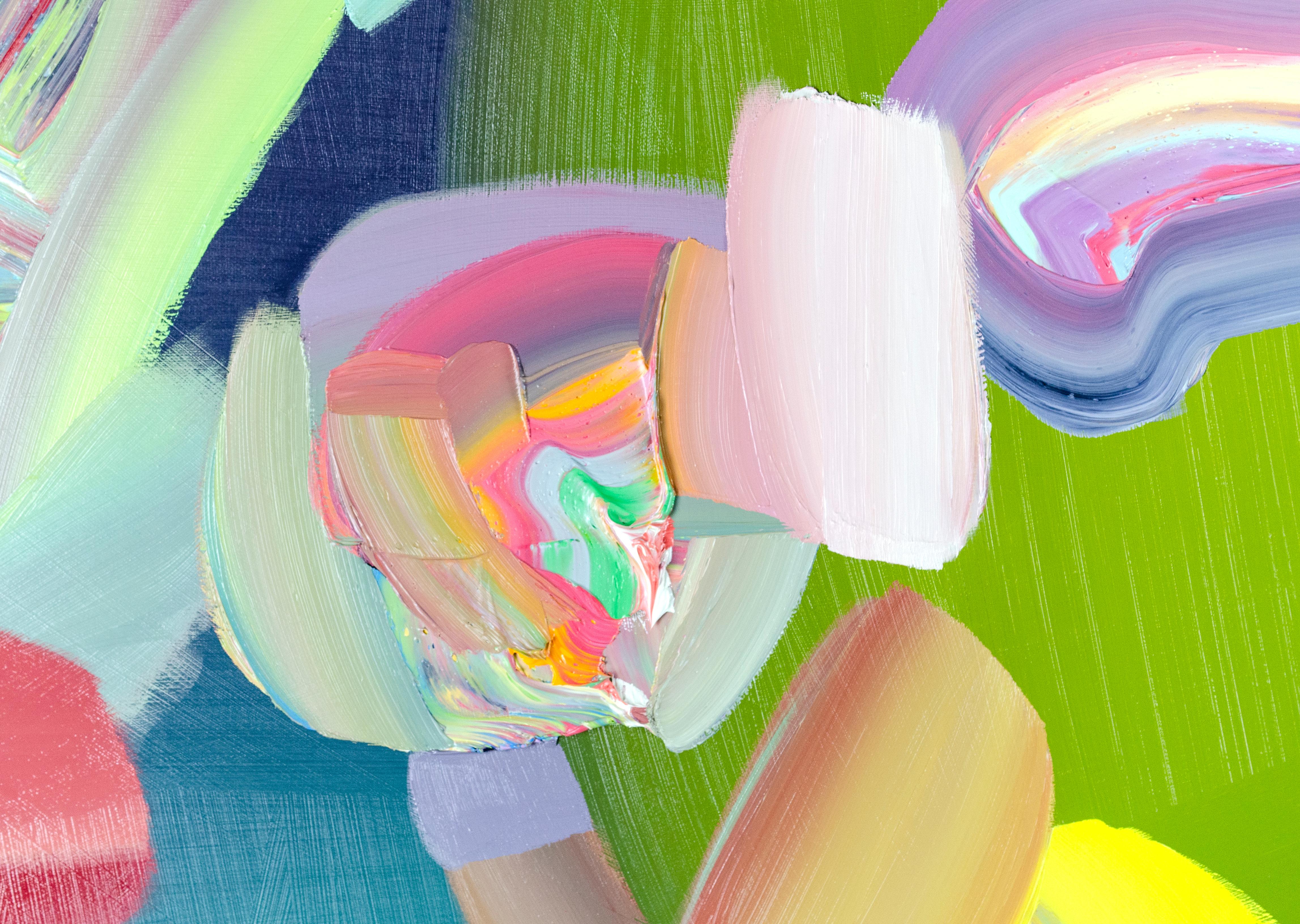 En abandonnant l'imagerie figurative et en se penchant sur l'abstraction, l'artiste texan Trey Egan se délecte des propriétés pures de la peinture. Présentant un large éventail de teintes et des variations de surface allant du lisse au gluant, ses