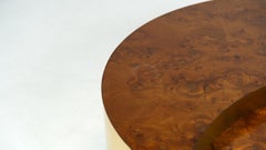 "TRG" Circular Coffee table With Bar by Willy Rizzo, 1970s, Italy