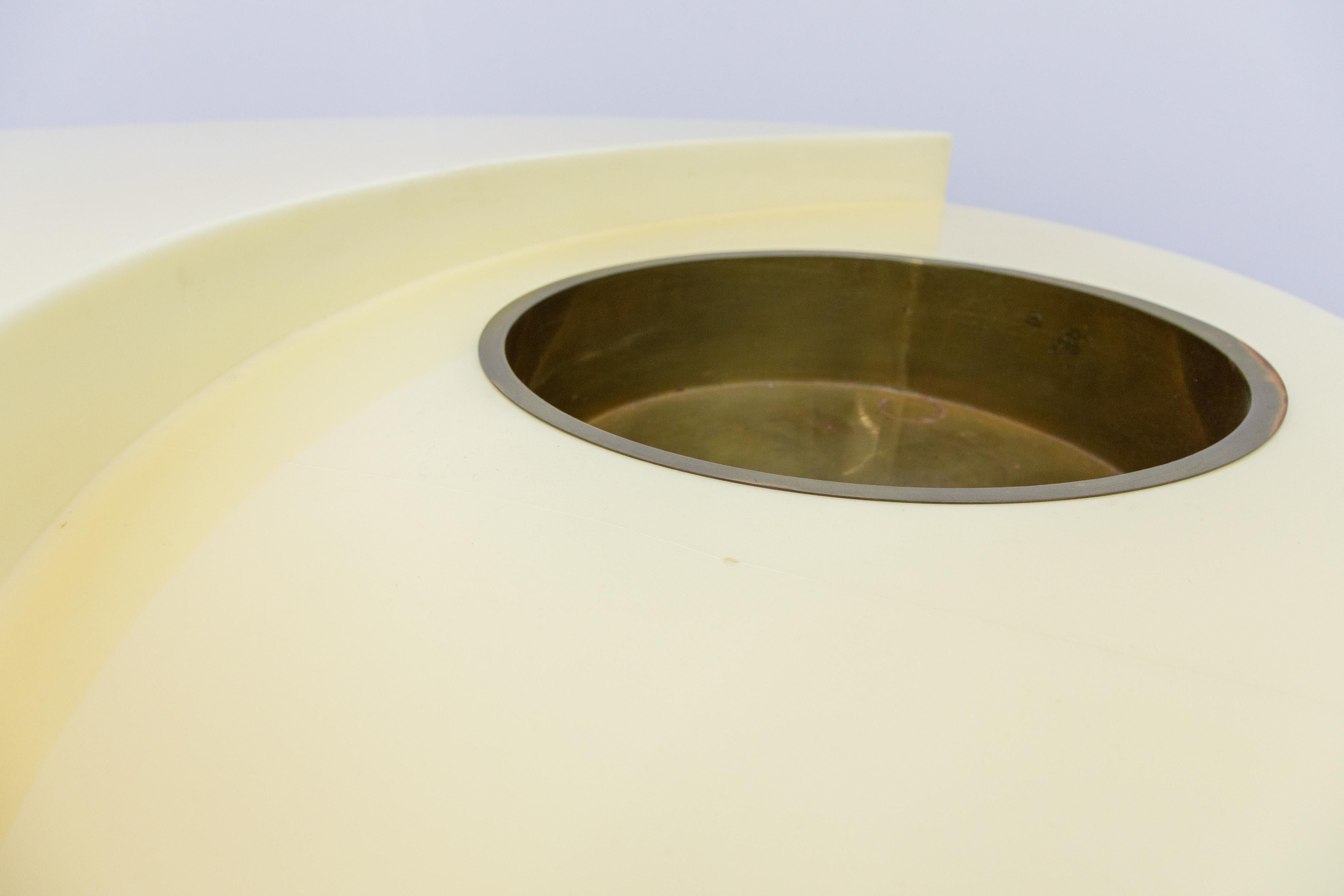 'TRG' Rotating Cocktail Table by Willy Rizzo, circa 1970 Italy, Signed 4