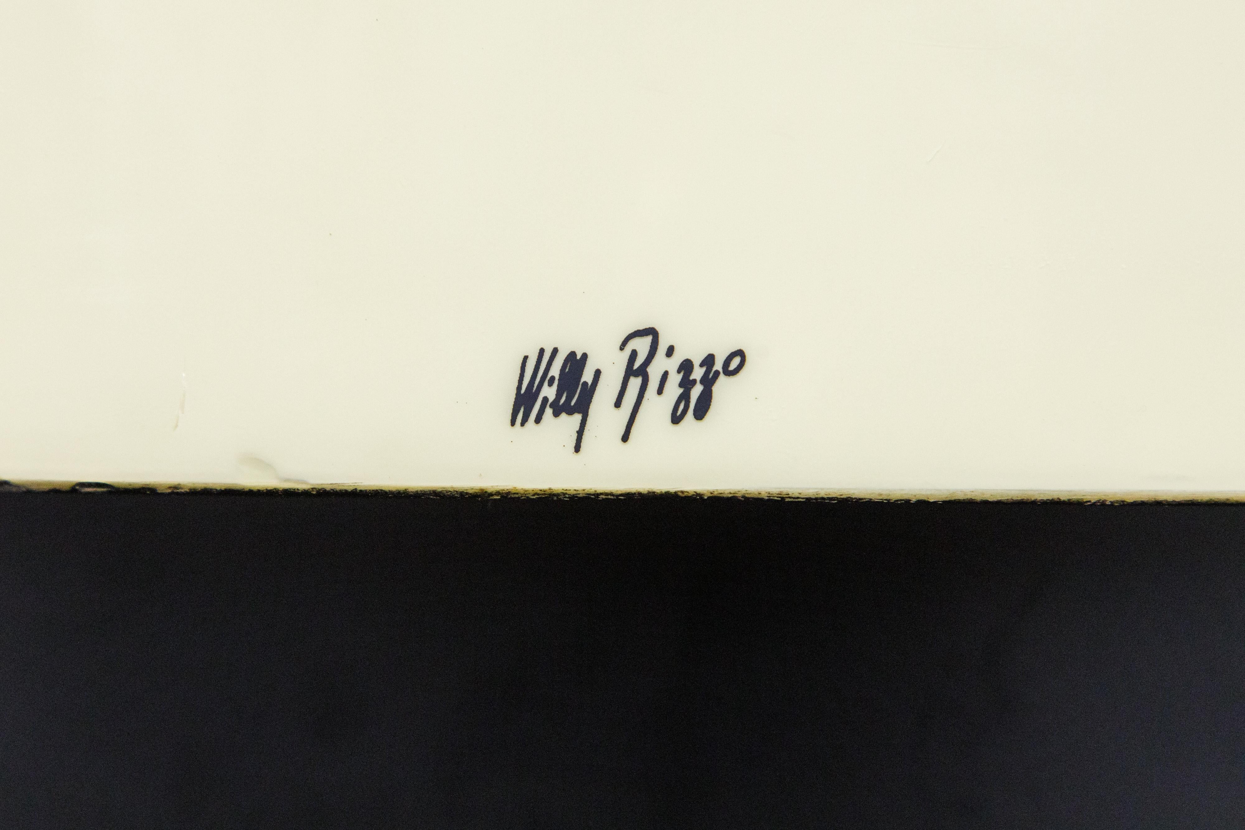 'TRG' Rotating Cocktail Table by Willy Rizzo, circa 1970 Italy, Signed 6