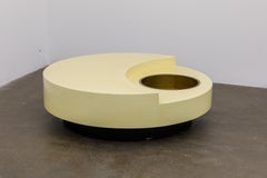 Table à cocktail rotative 'TRG' par Willy Rizzo, circa 1970 Italie, Signé