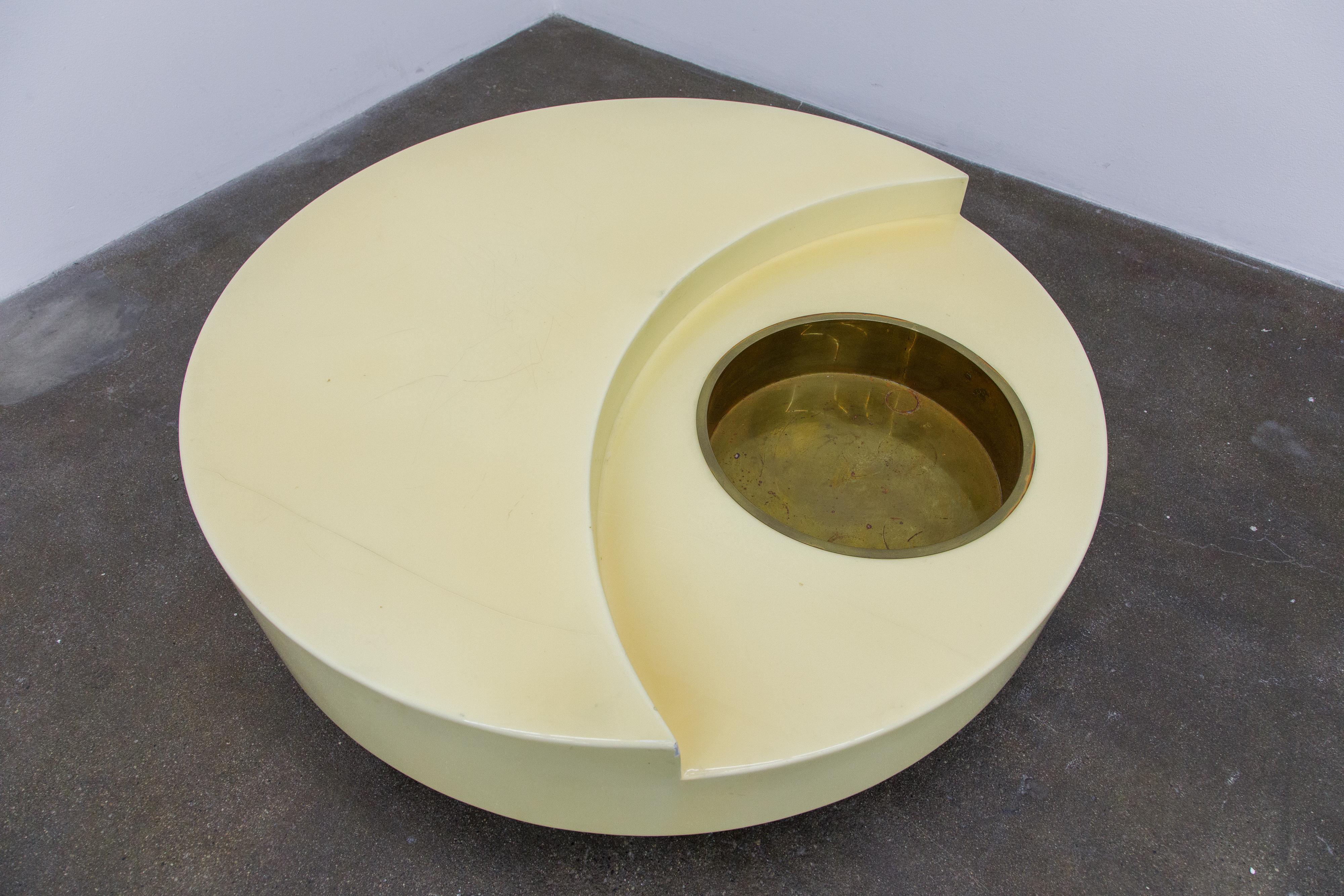 Late 20th Century 'TRG' Rotating Cocktail Table by Willy Rizzo, circa 1970 Italy, Signed