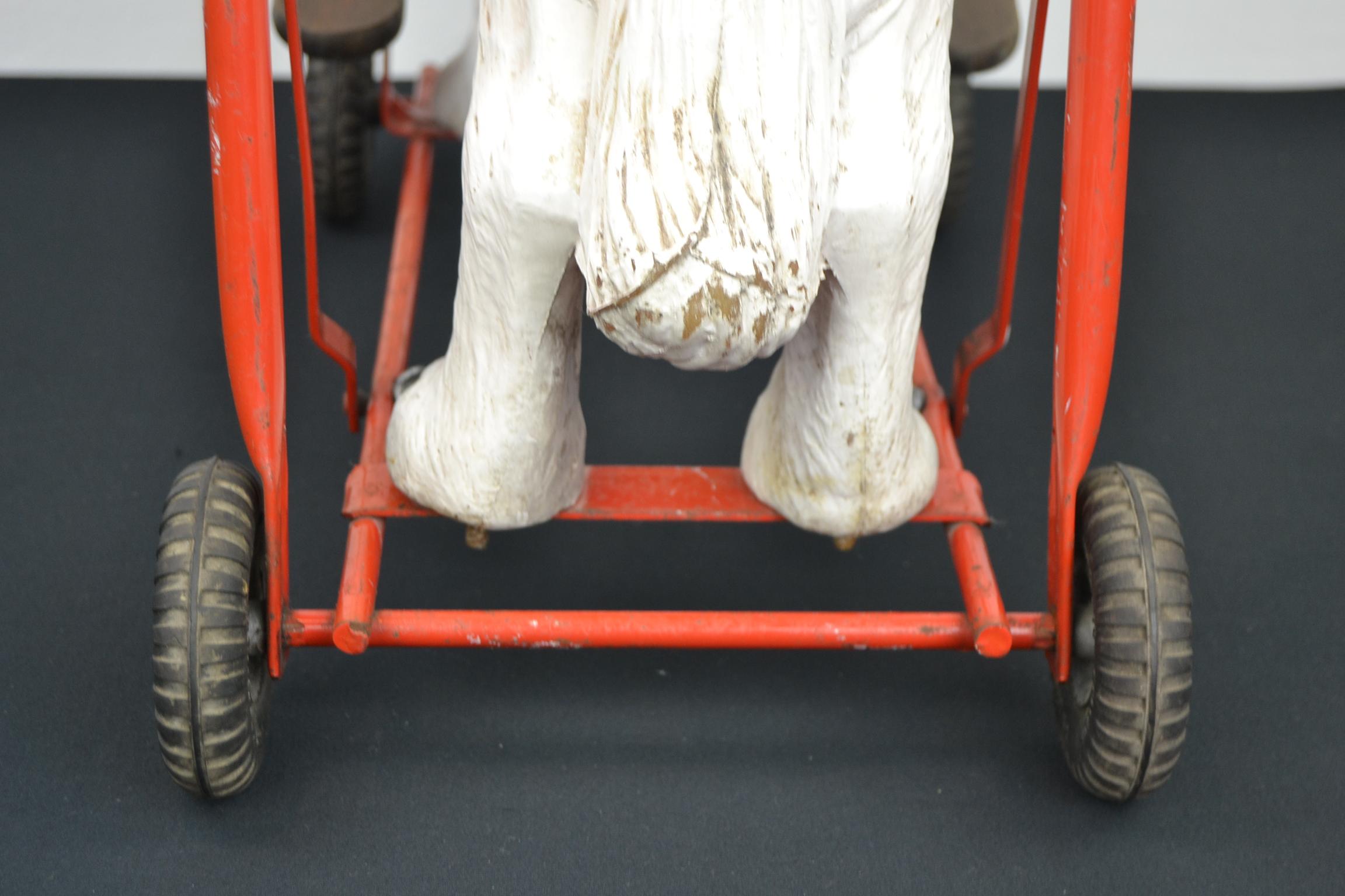 Tri-Ang St Bernard Dog Push Along Toy, 1950s 7