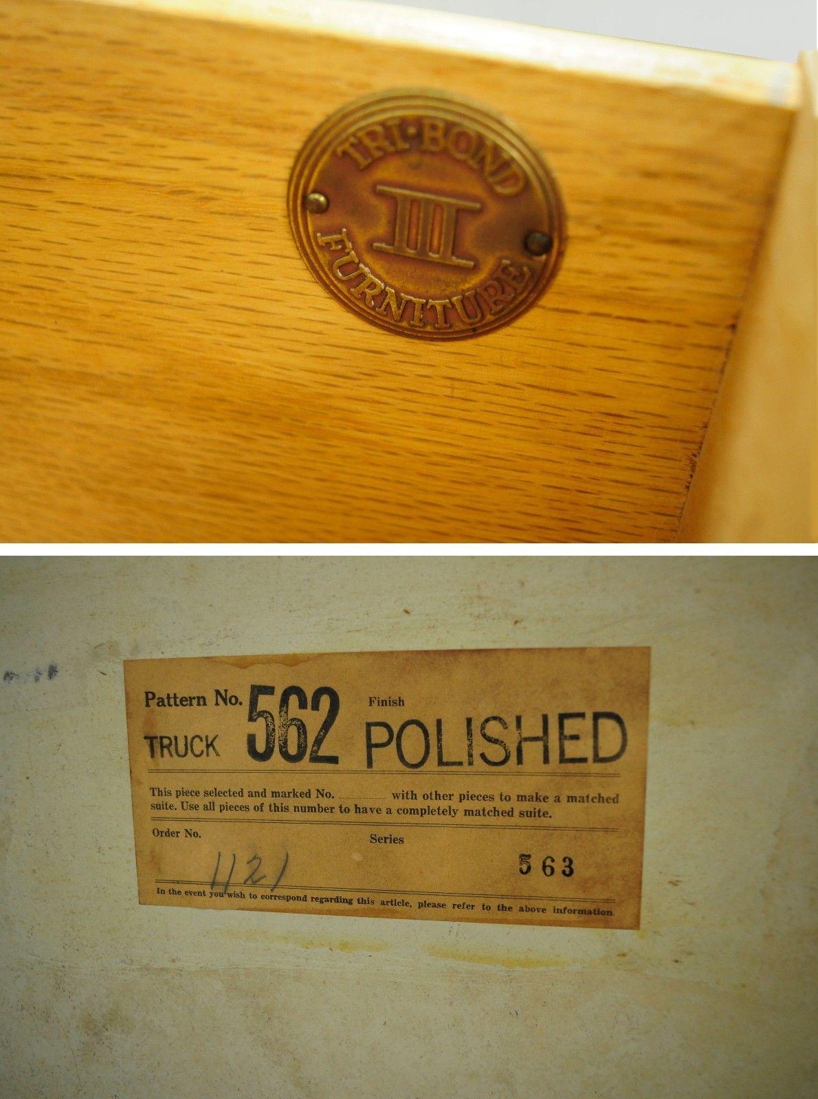 Tri-Bond Mid-Century Modern Bone Dresser Chest Art Deco Gilbert Rohde Era 2