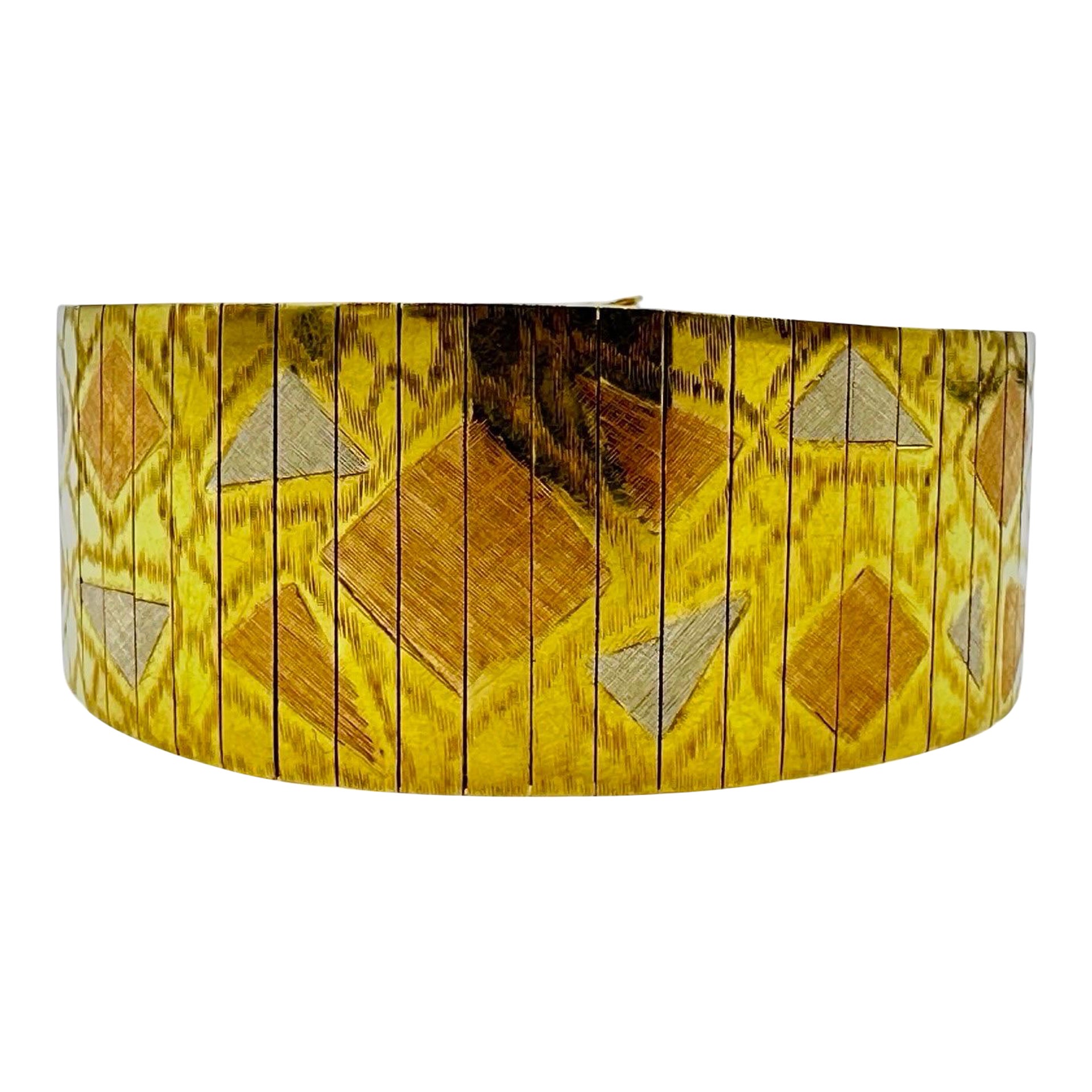 Pulsera Tri Color Oro 18K