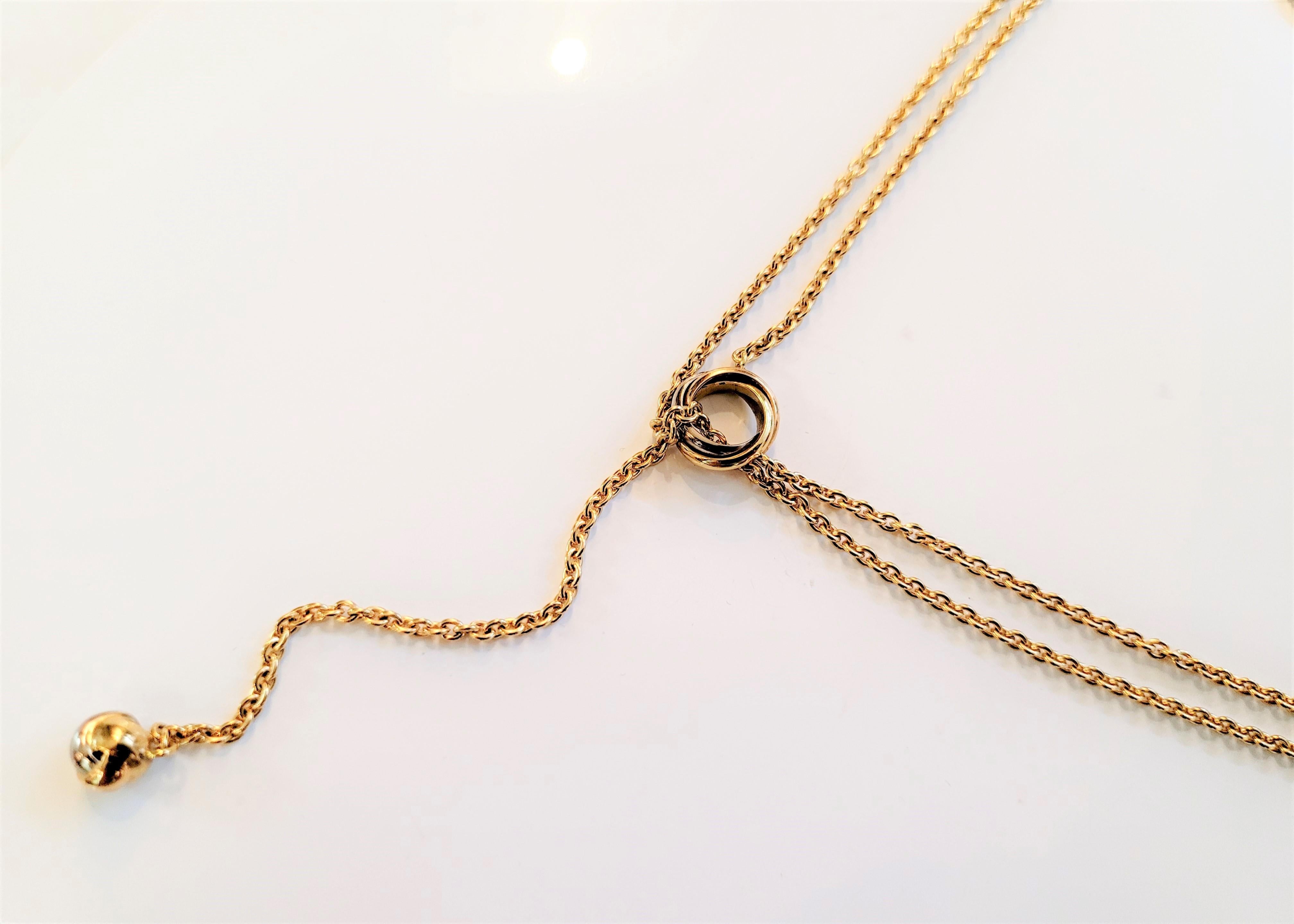 cartier baby trinity pampilles necklace
