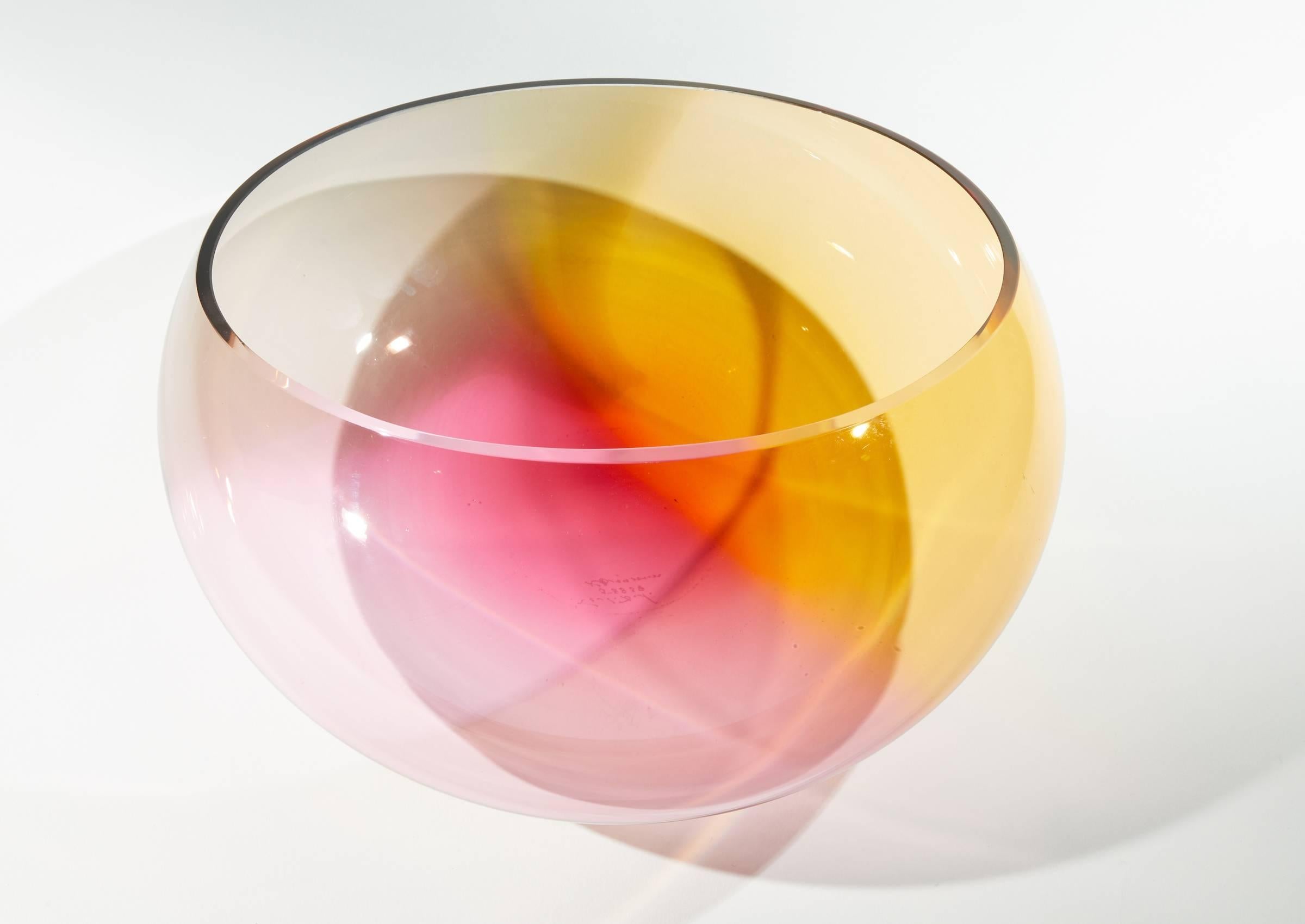 Tri Color Glass bowl 